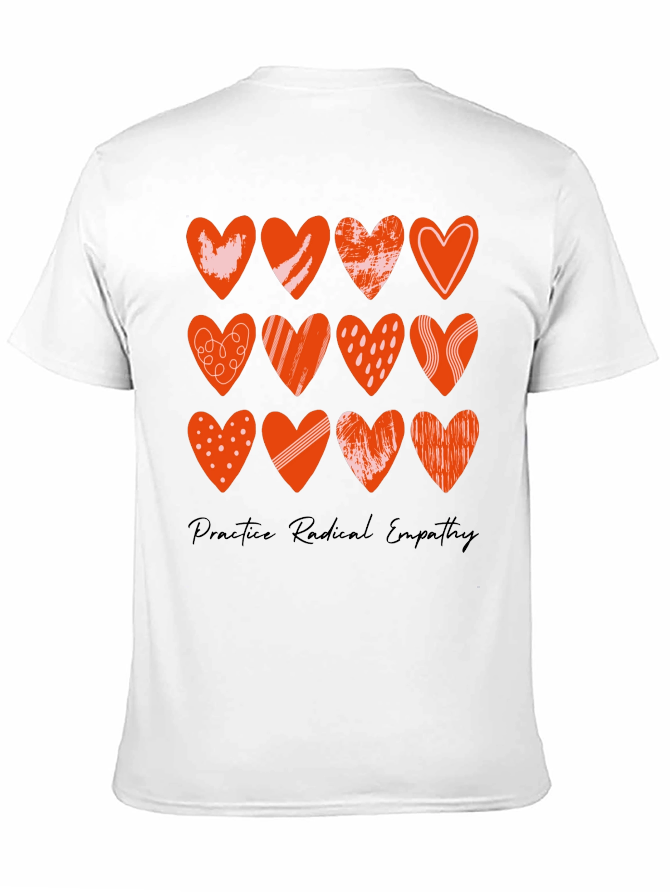 Radical Empathy Heart Tee - Stylish Graphic Print T-Shirt