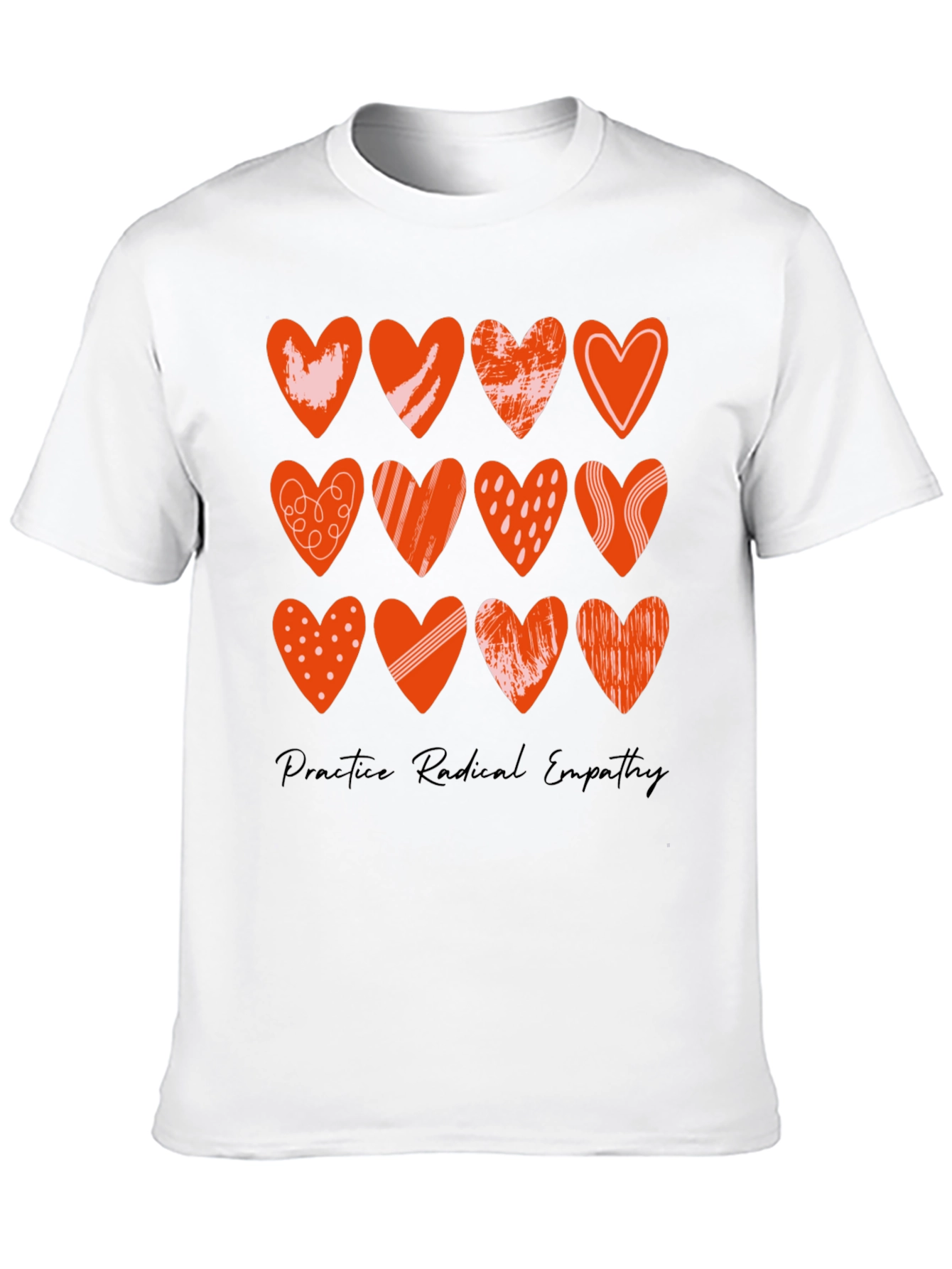 Radical Empathy Heart Tee - Stylish Graphic Print T-Shirt