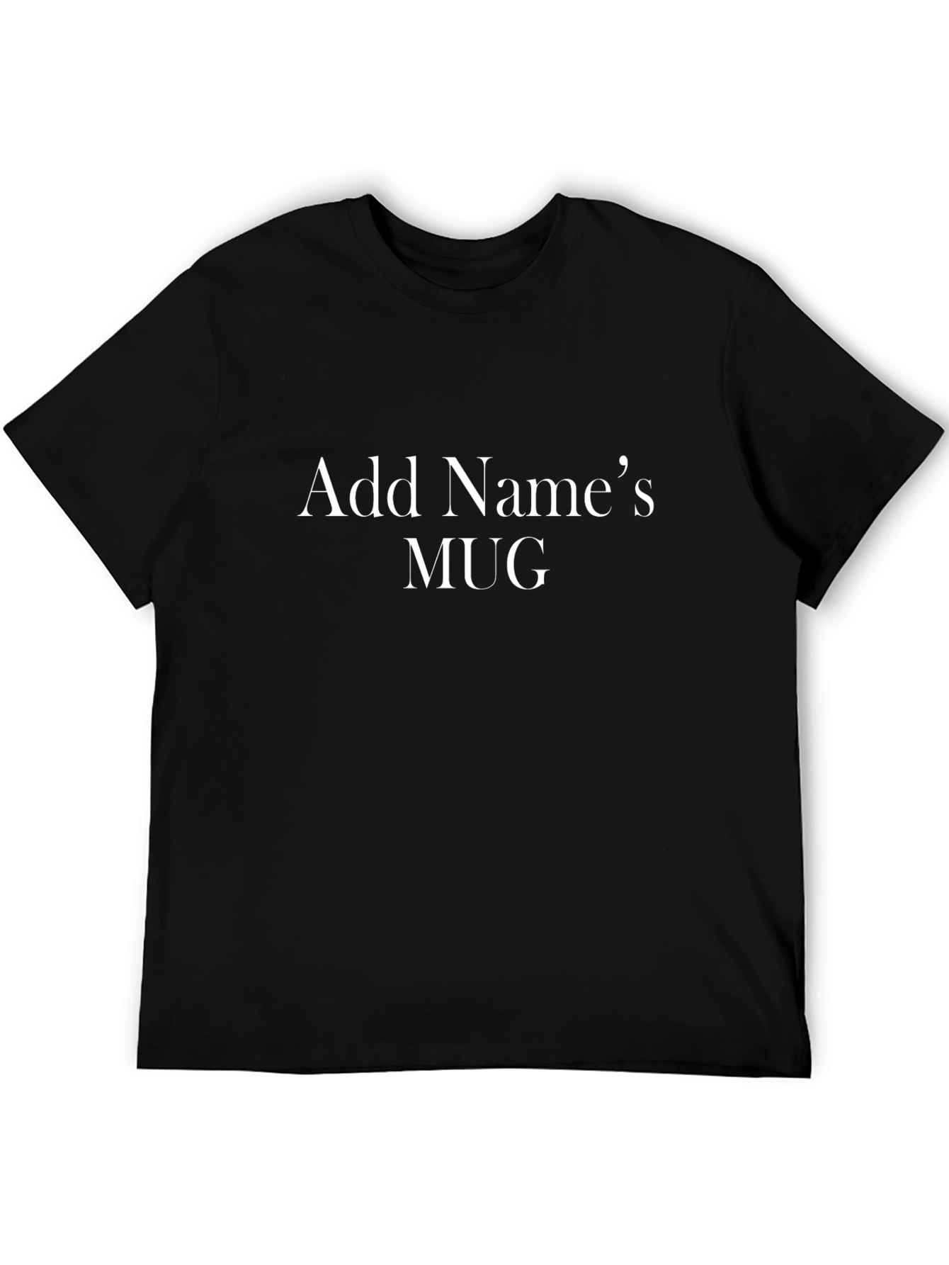 Customizable Add Names Mug Black T-Shirt