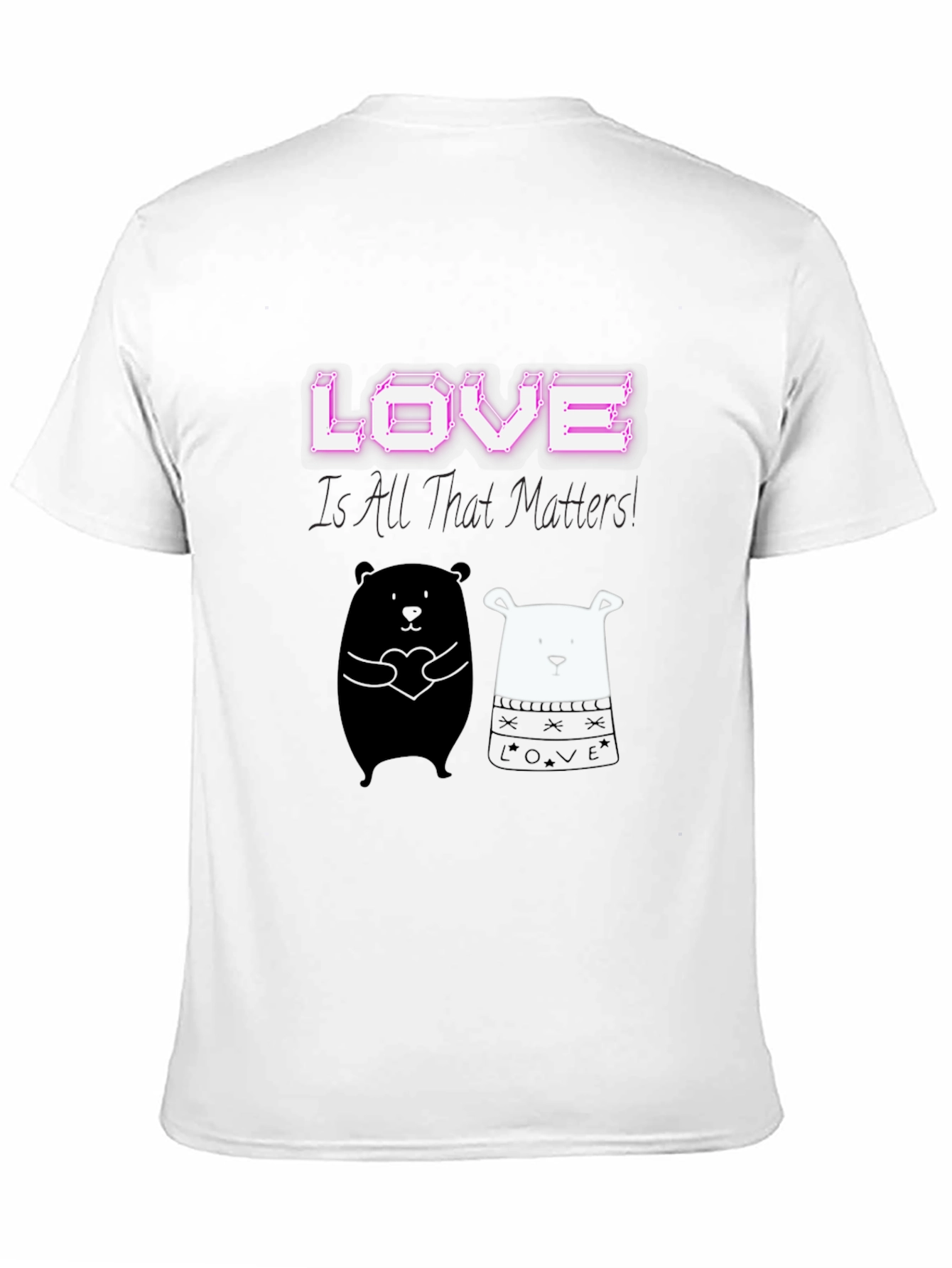 Love Matters Graphic Tee: Black