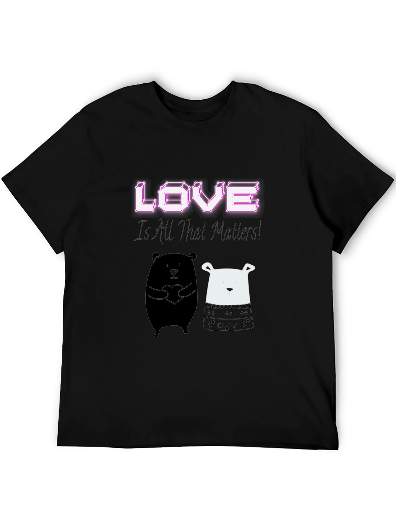 Love Matters Graphic Tee: Black