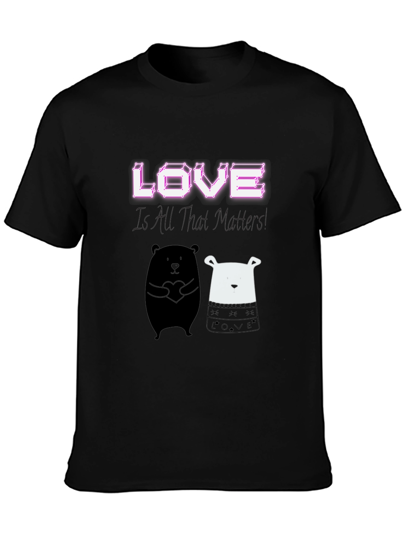 Love Matters Graphic Tee: Black