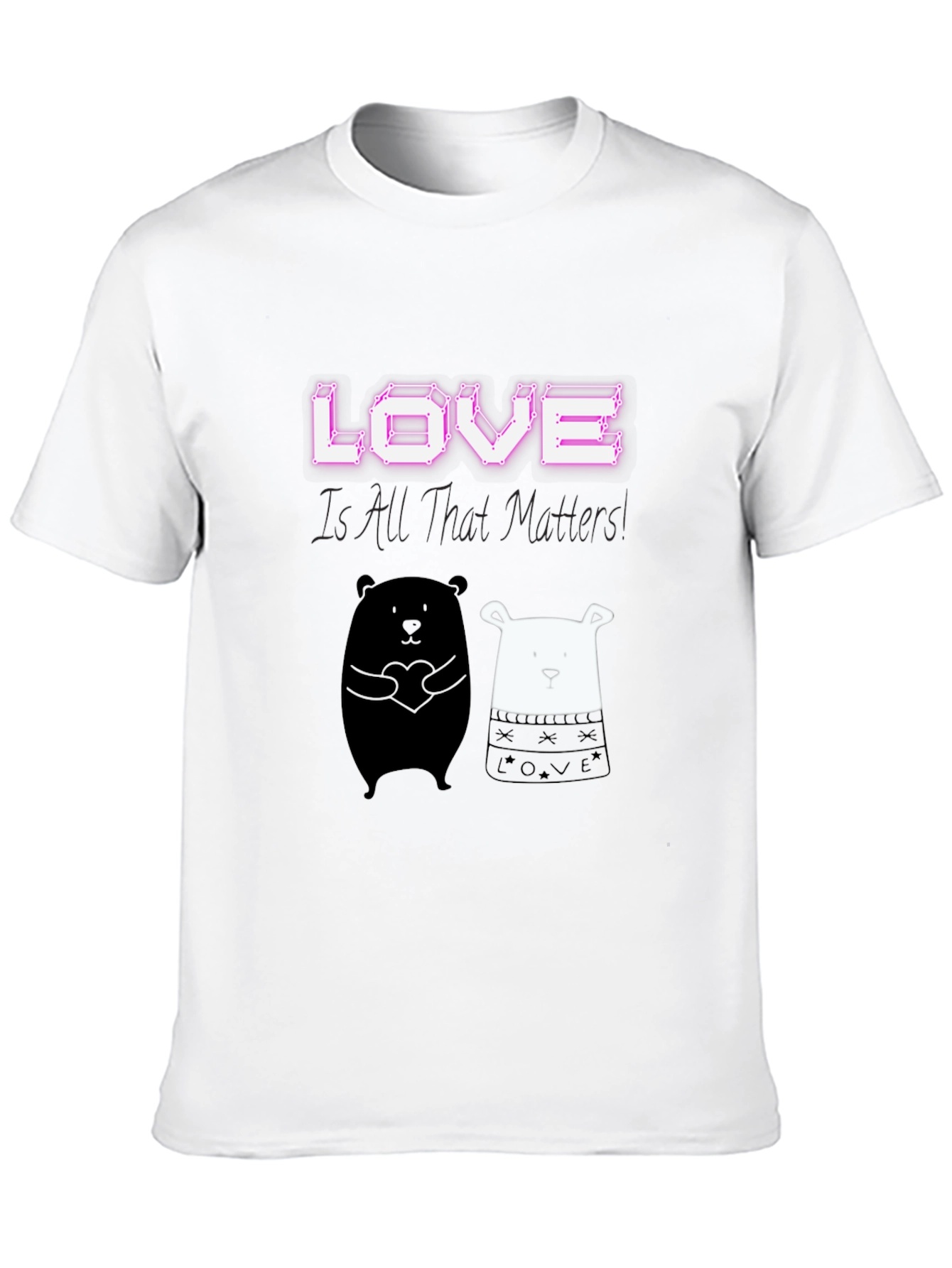 Love Matters Graphic Tee: Black