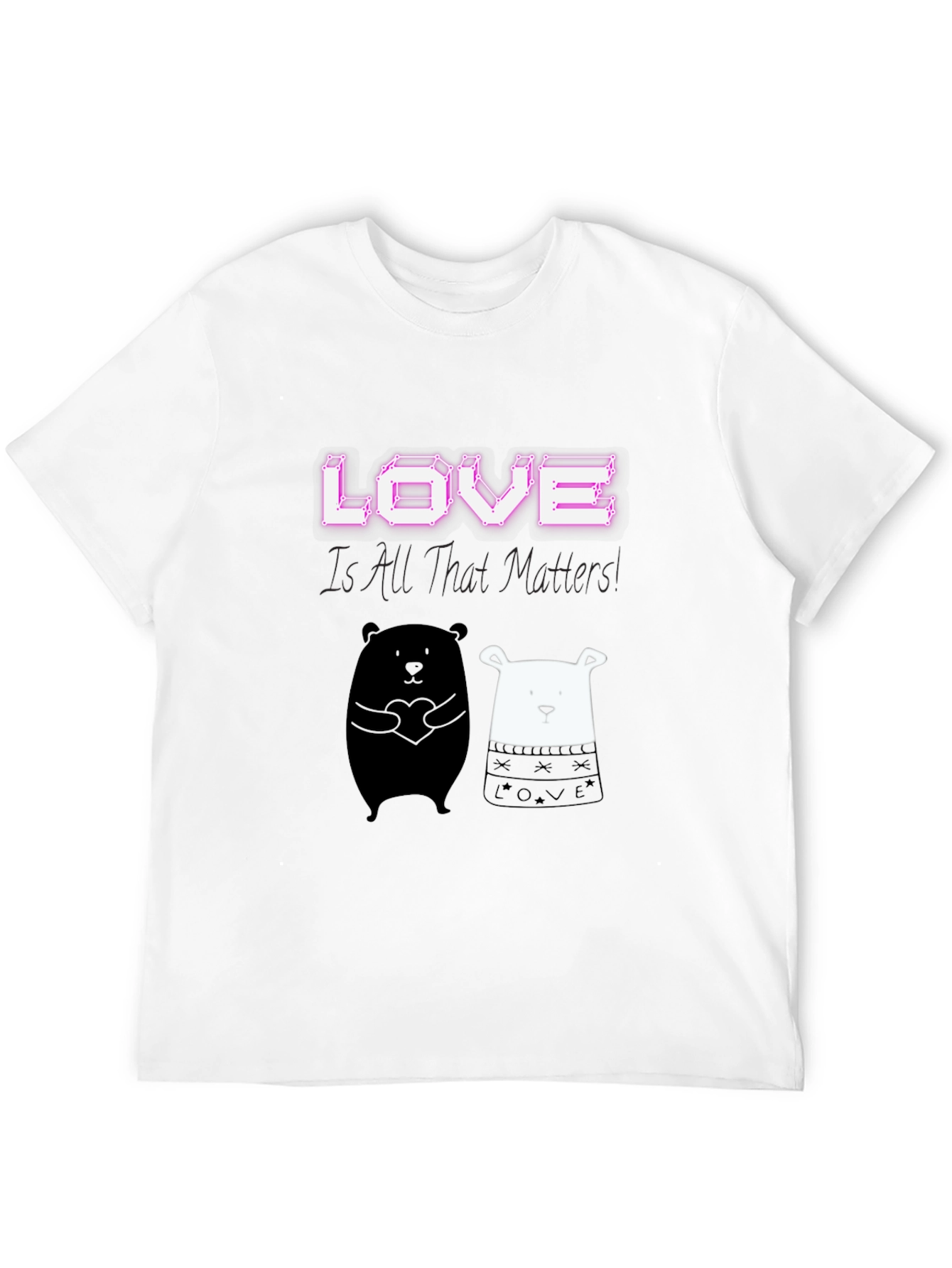 Love Matters Graphic Tee: Black