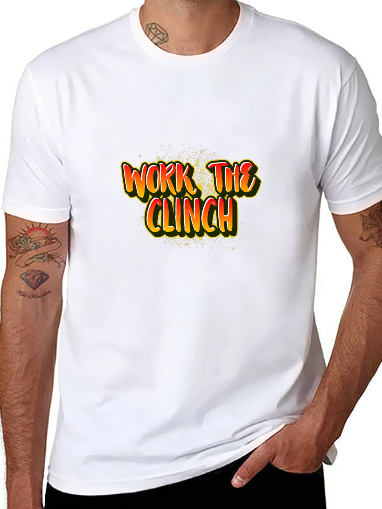 Work the Clinch Black Graphic T-Shirt
