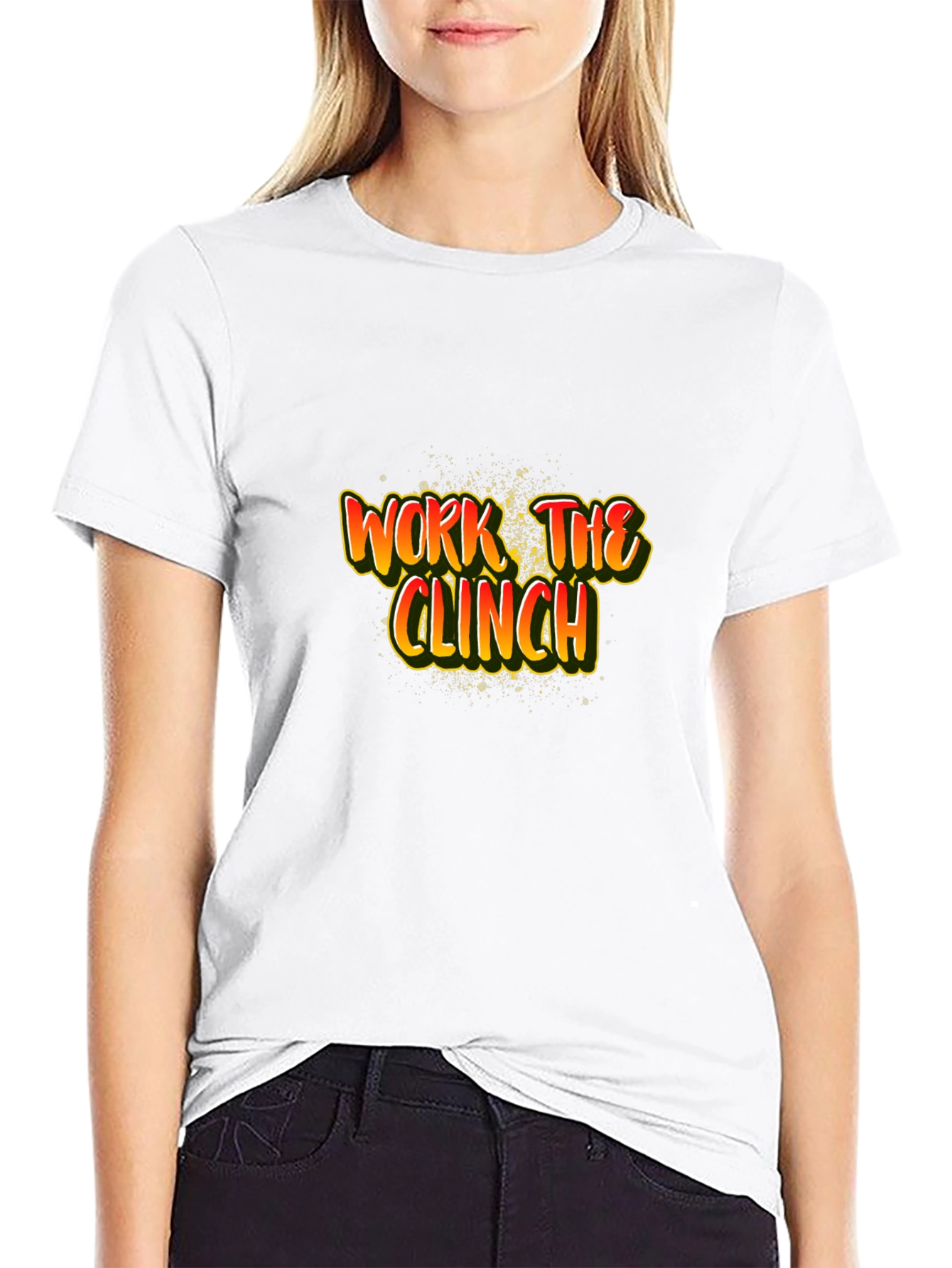 Work the Clinch Black Graphic T-Shirt
