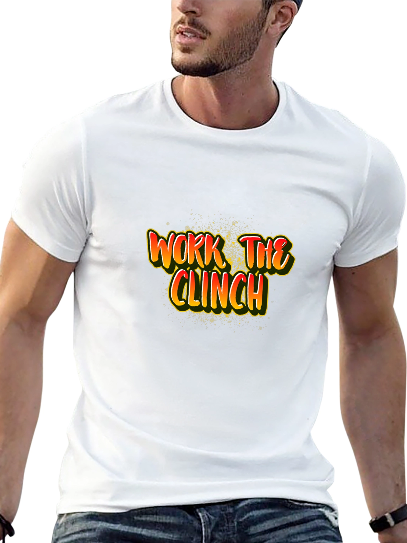 Work the Clinch Black Graphic T-Shirt