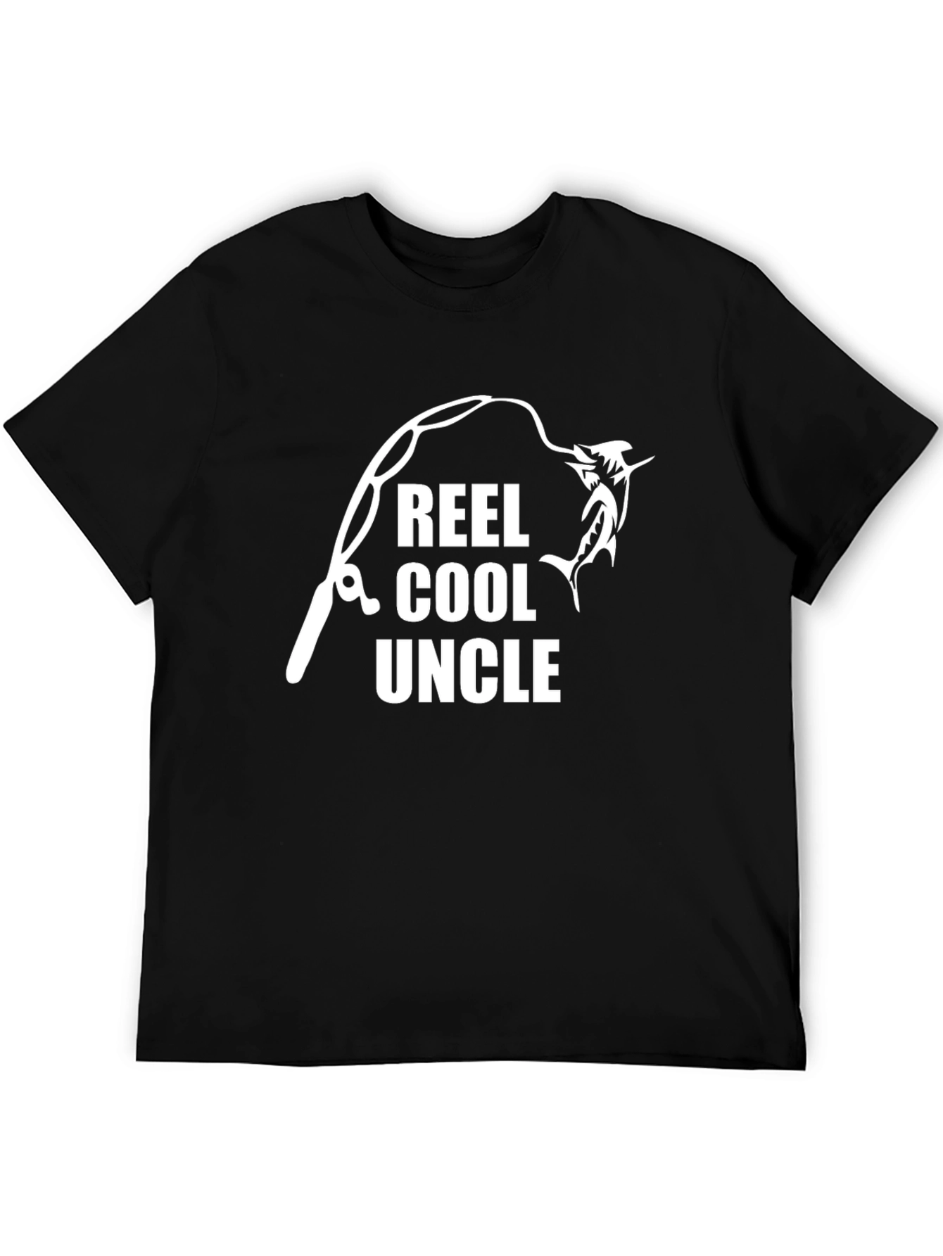 Reel Cool Uncle Fishing Graphic T-Shirt