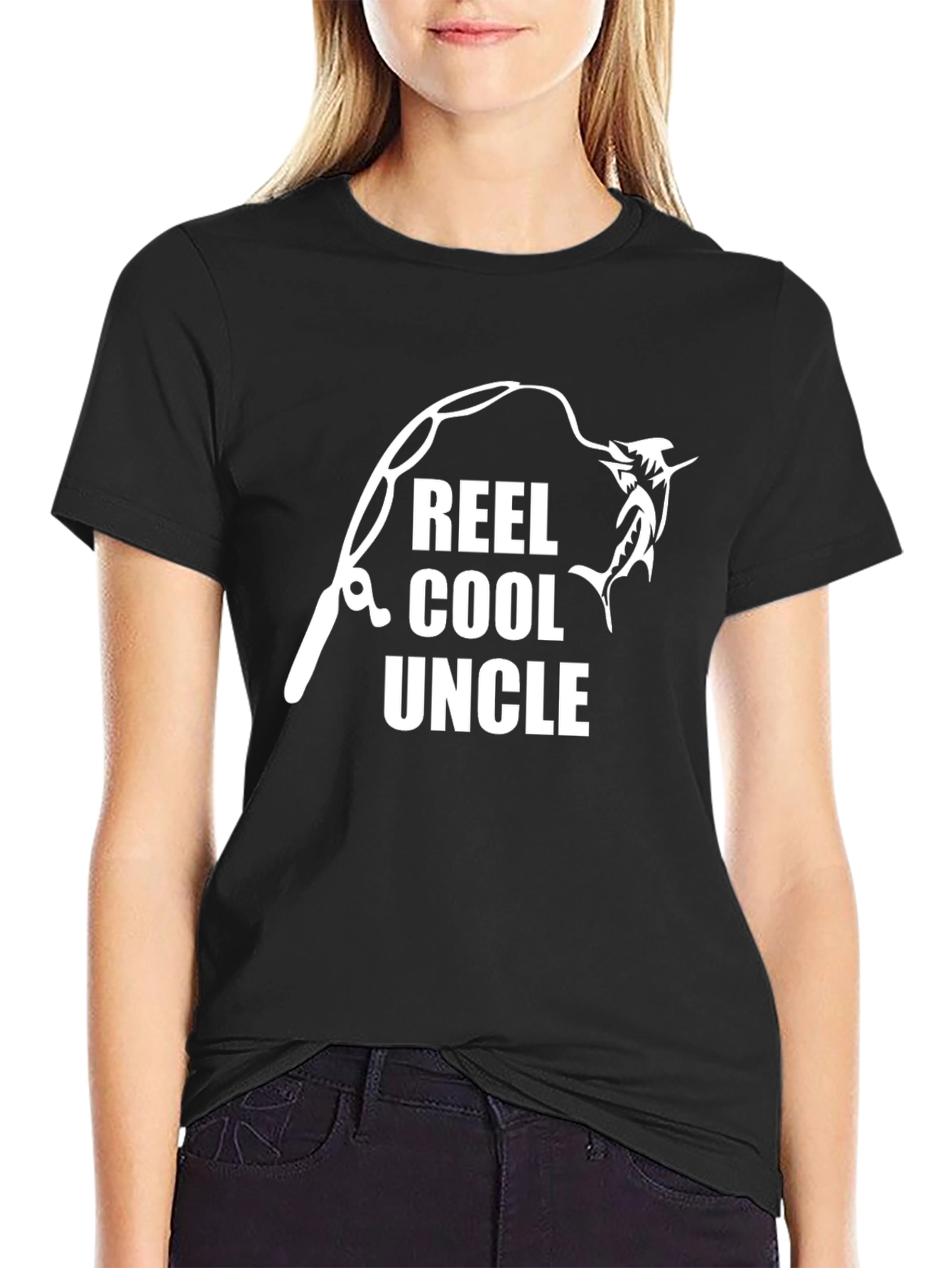 Reel Cool Uncle Fishing Graphic T-Shirt