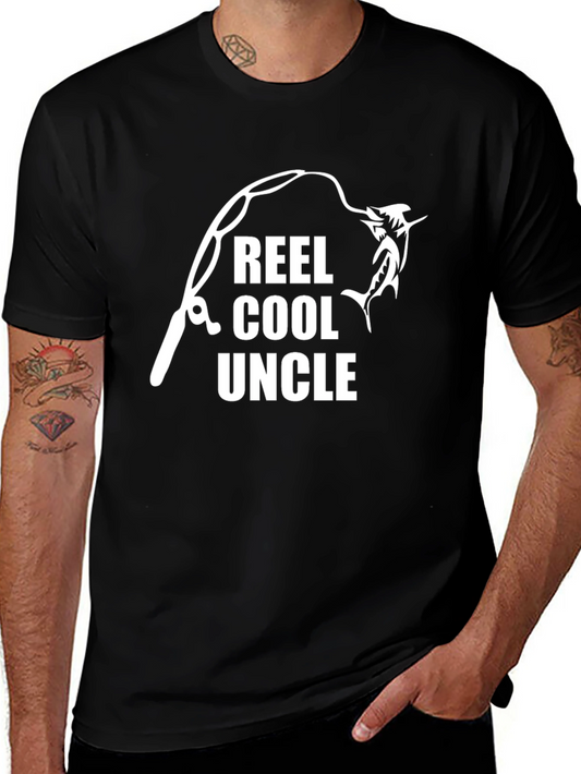 Reel Cool Uncle Fishing Graphic T-Shirt