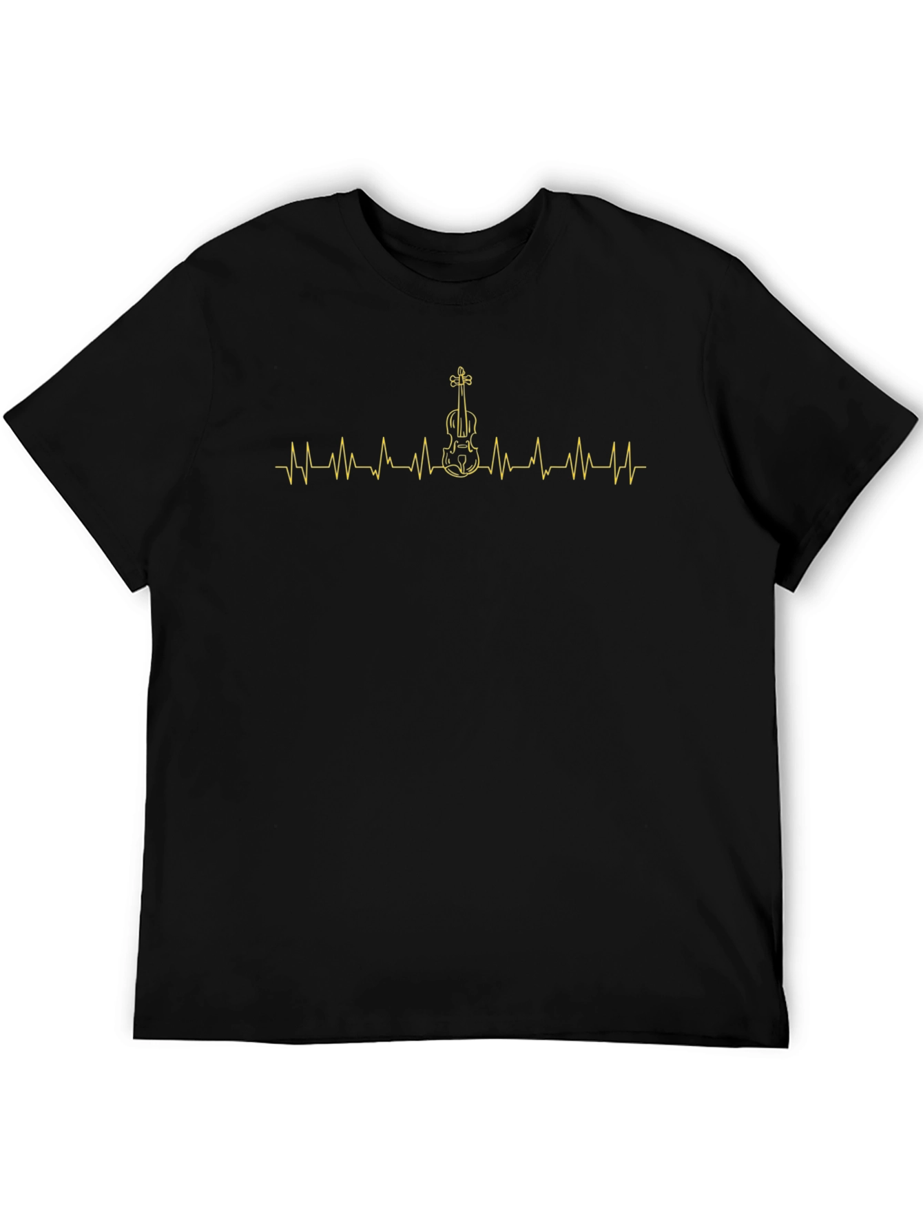 Violin Heartbeat Graphic Tee - Musician T-Shirt