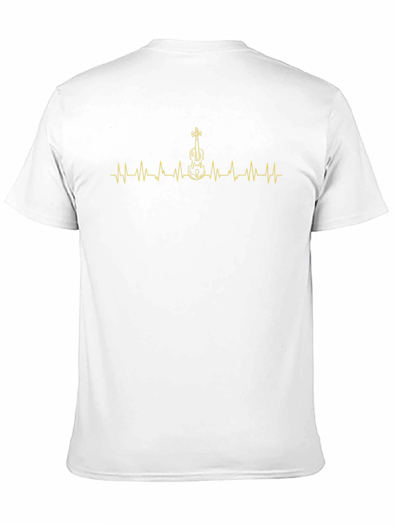 Violin Heartbeat Graphic Tee - Musician T-Shirt