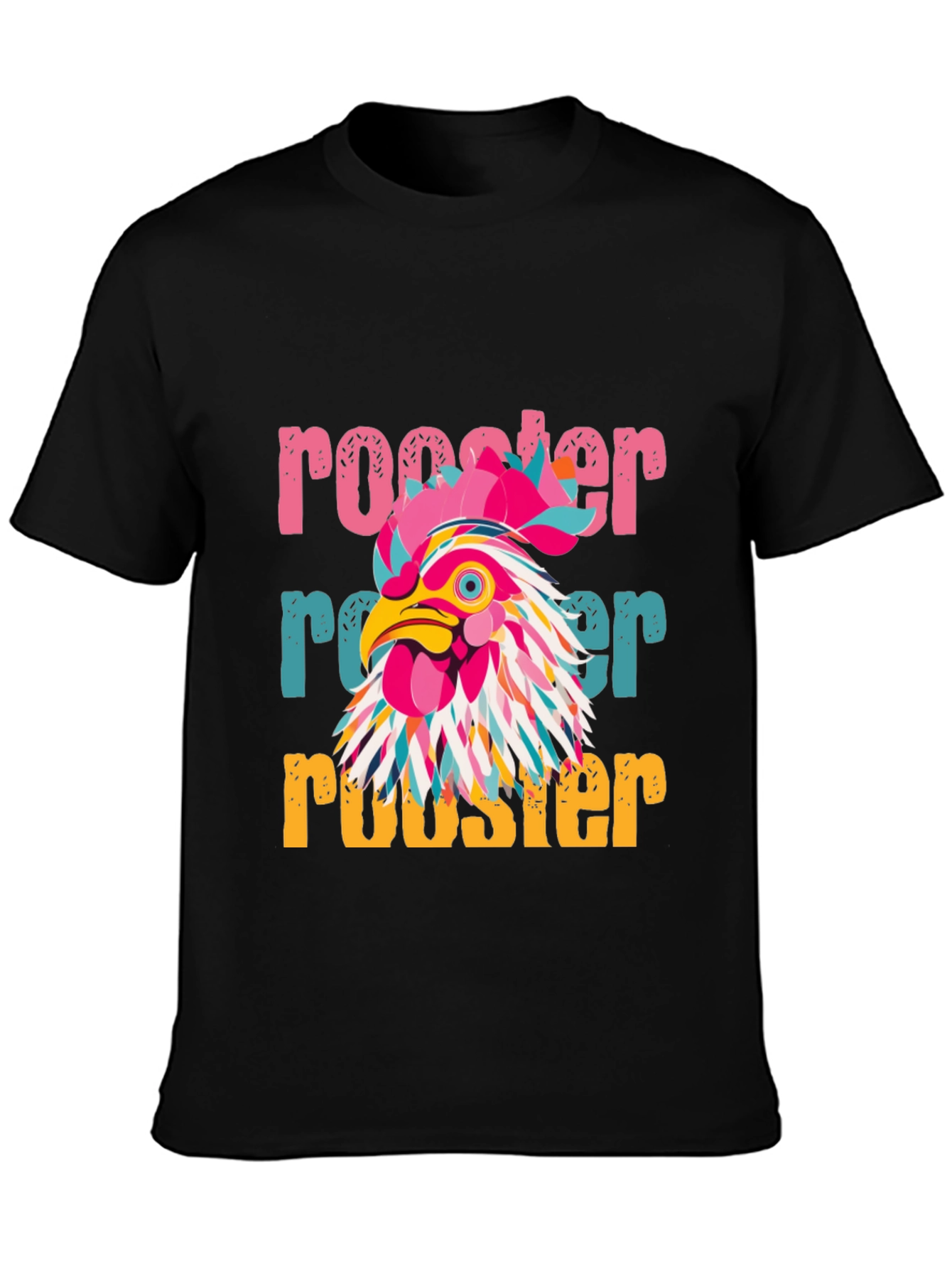 Rooster Graphic Tee - Vibrant & Unique Design