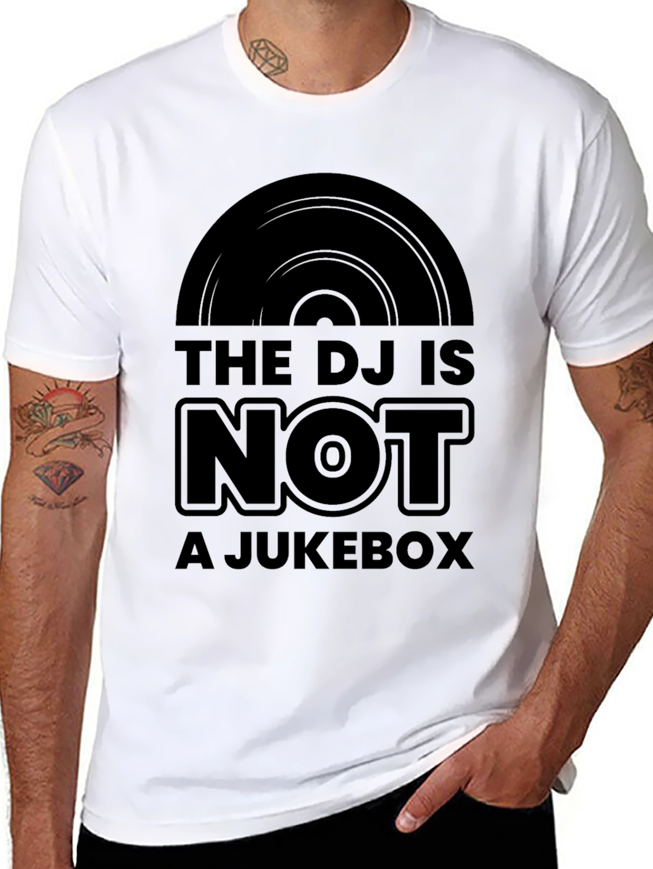 DJ is Not a Jukebox Black T-Shirt