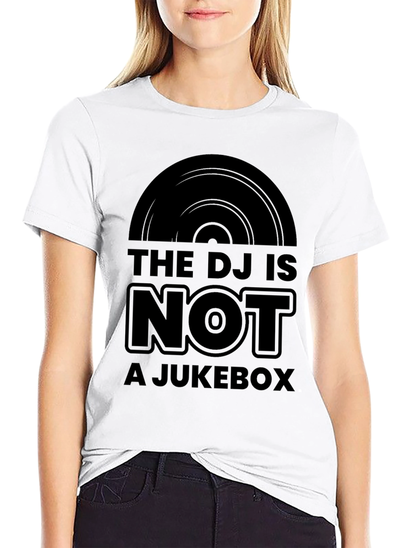 DJ is Not a Jukebox Black T-Shirt
