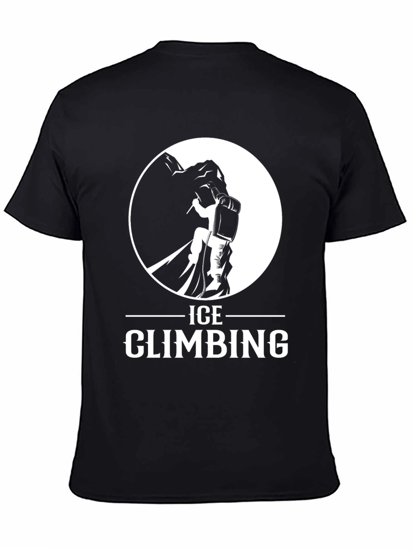 Ice Climbing Graphic Tee - Black