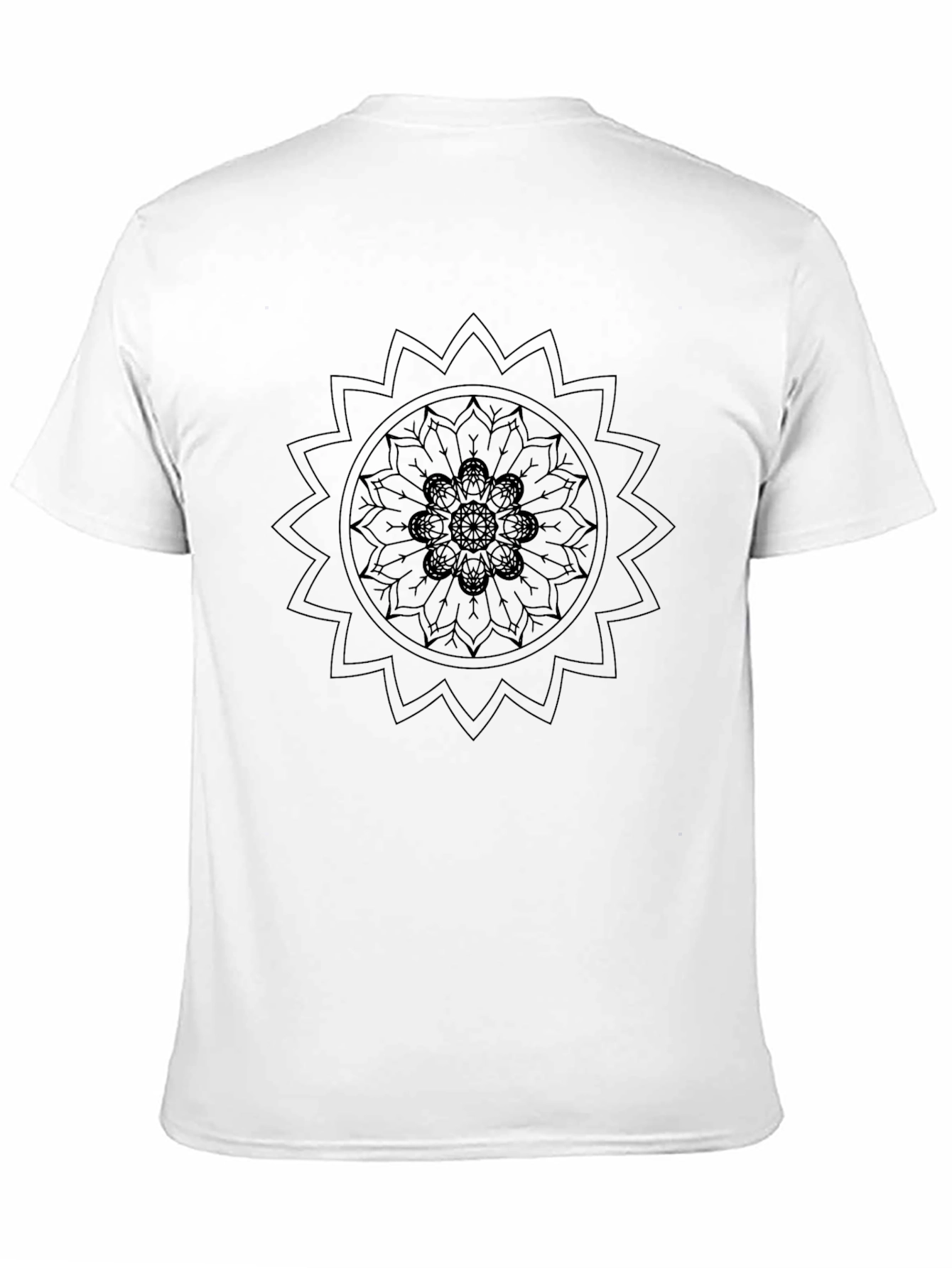 Black Mandala Graphic Tee - Stylish Comfort
