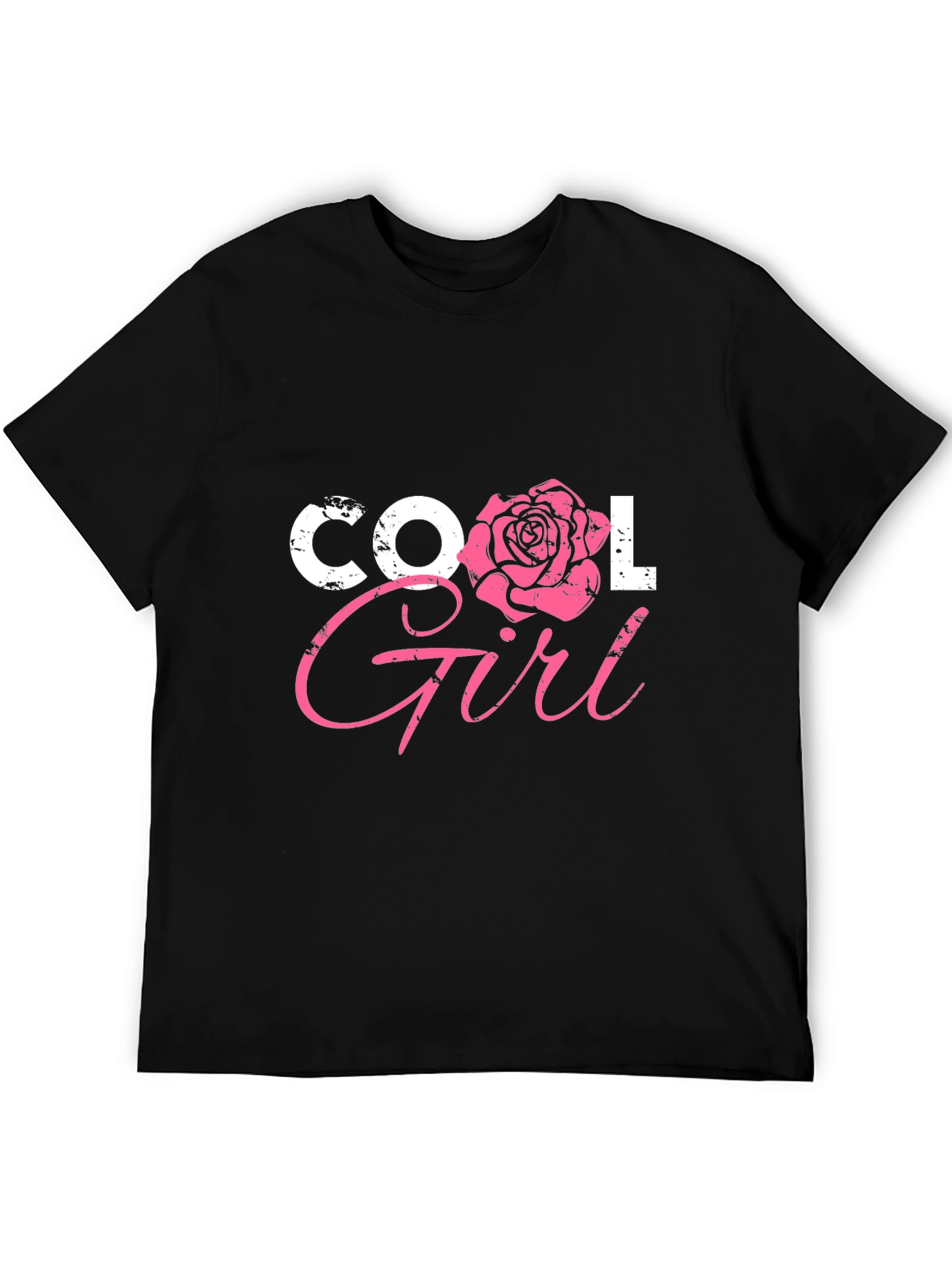 Cool Girl Rose Graphic Tee - Trendy Fashion