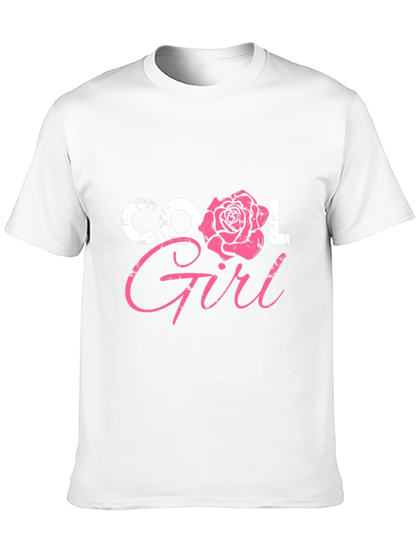 Cool Girl Rose Graphic Tee - Trendy Fashion