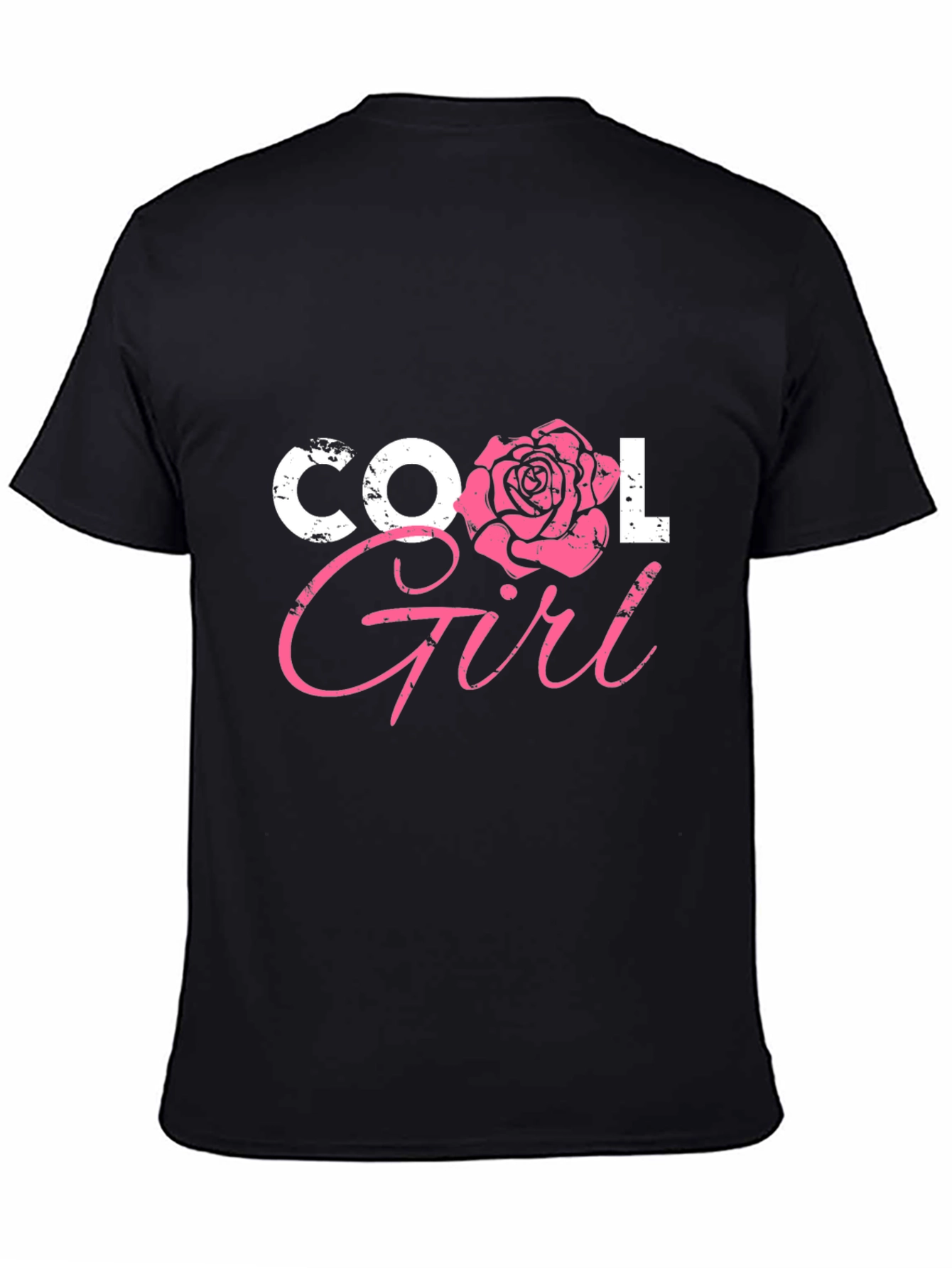 Cool Girl Rose Graphic Tee - Trendy Fashion