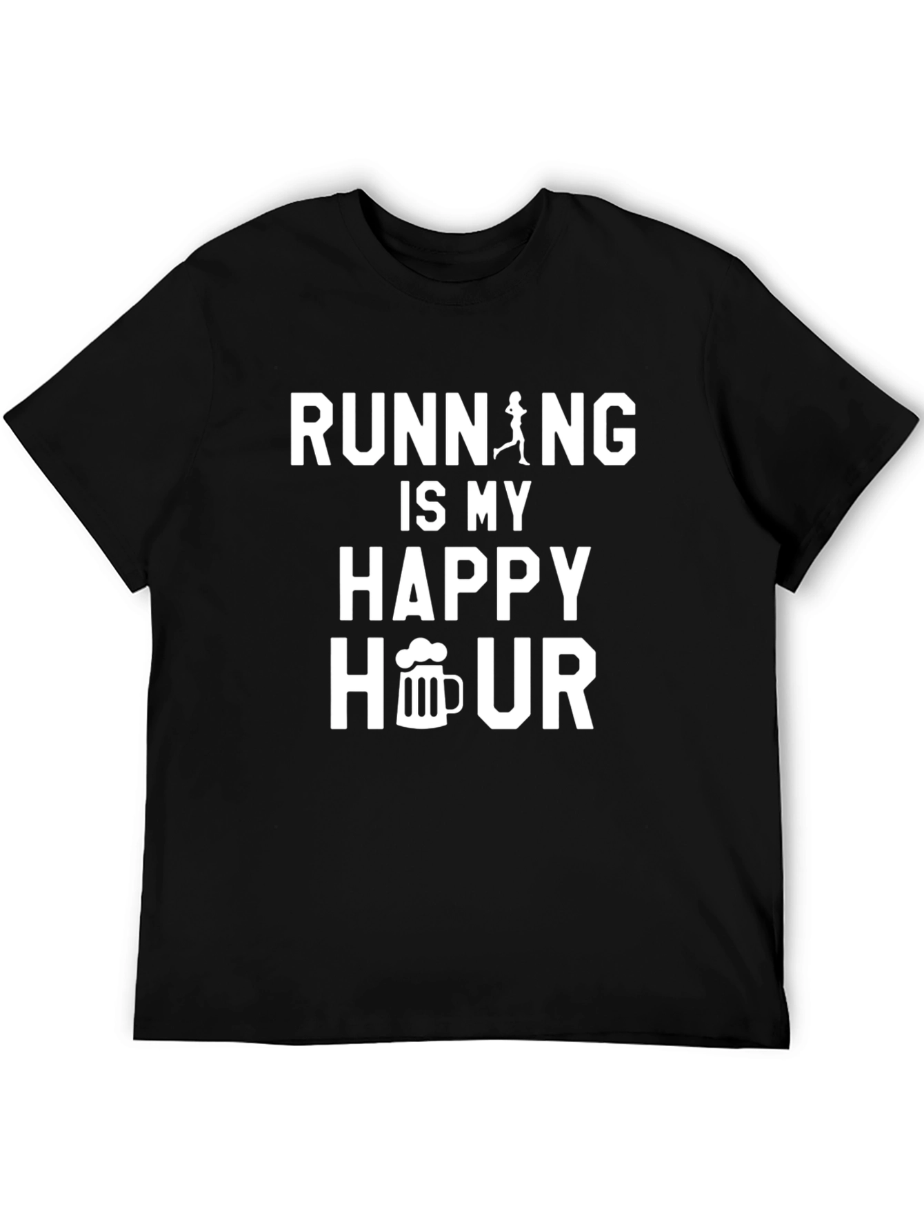 Running is My Happy Hour Graphic Tee