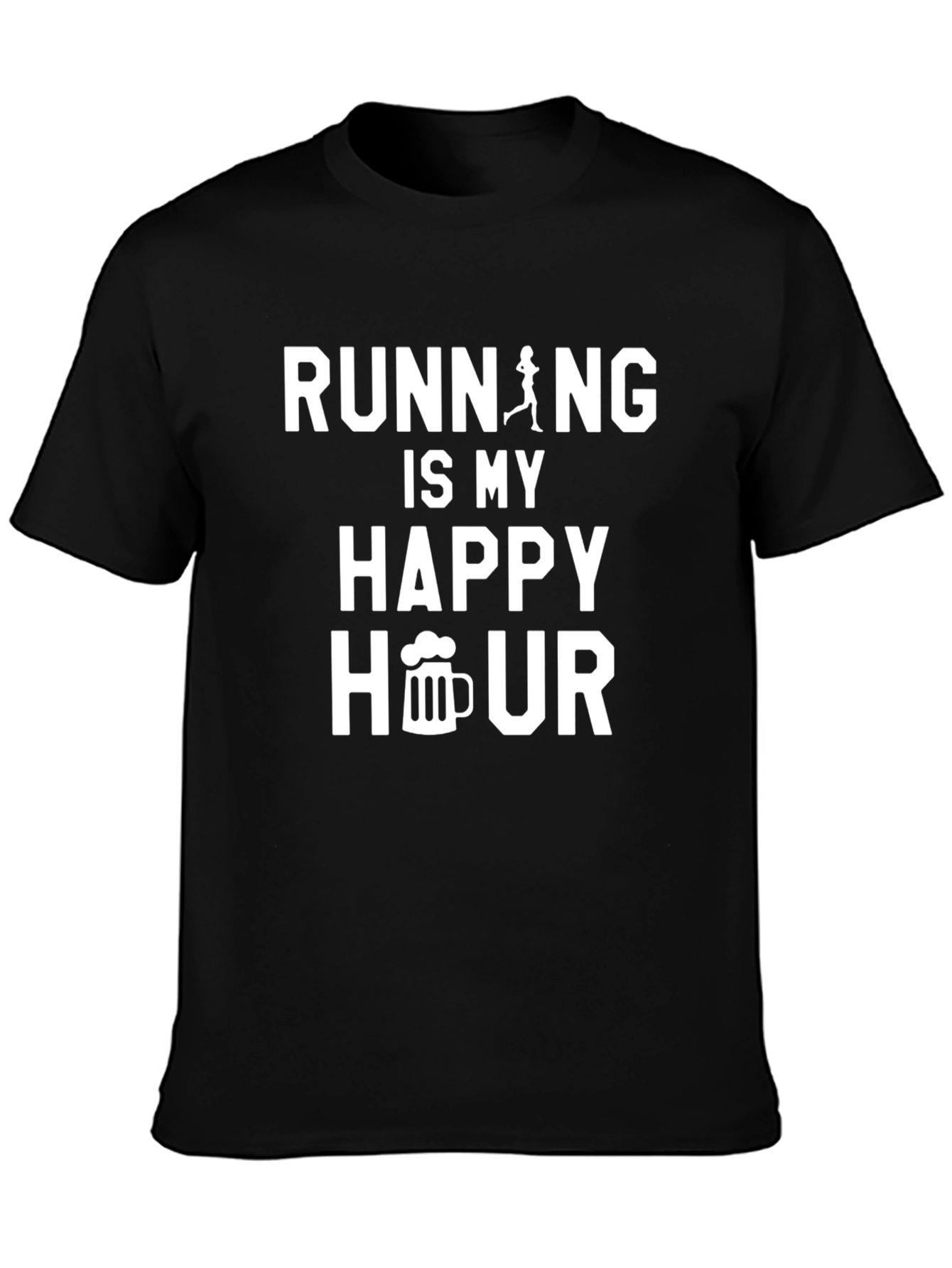 Running is My Happy Hour Graphic Tee