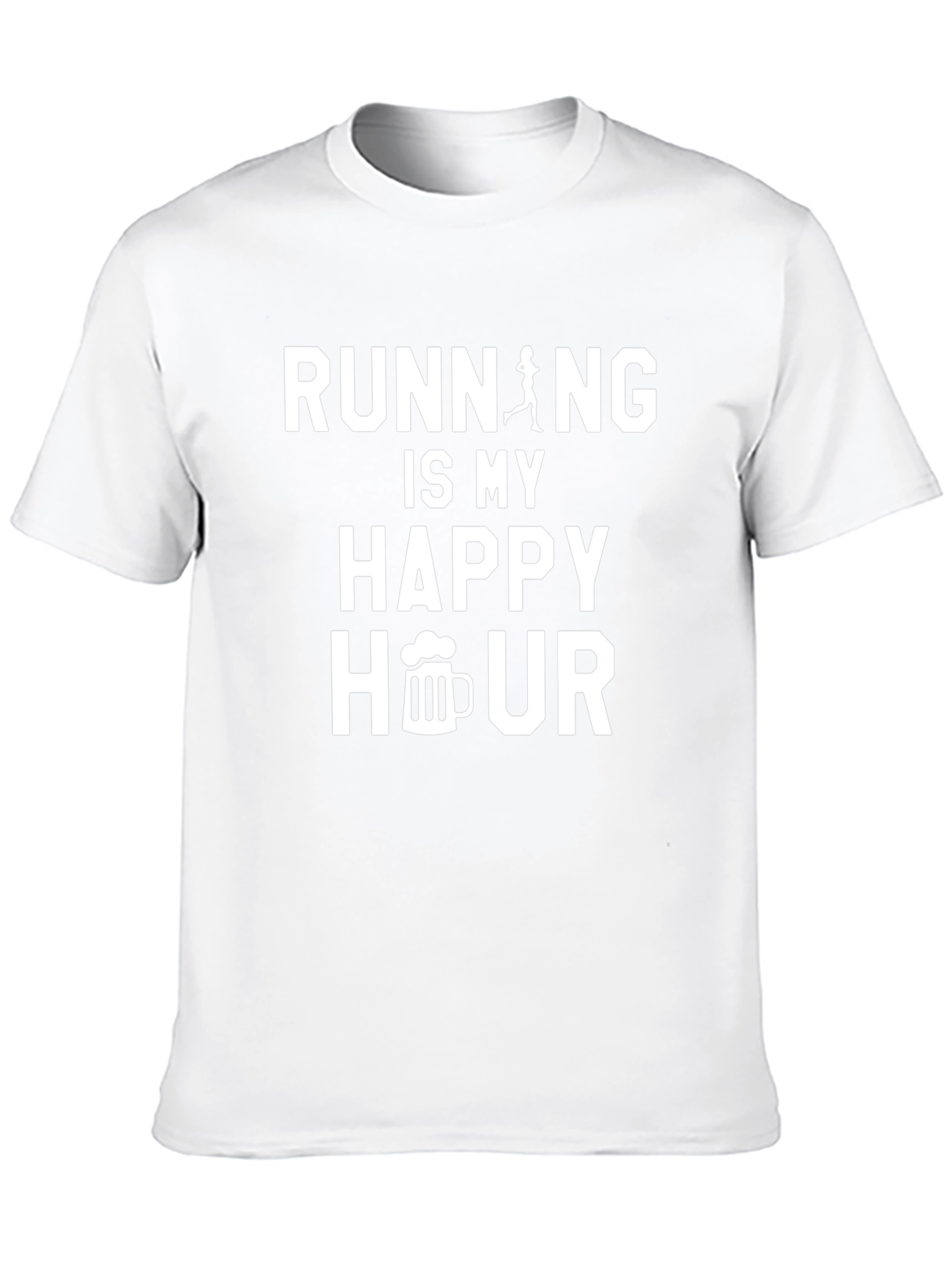 Running is My Happy Hour Graphic Tee