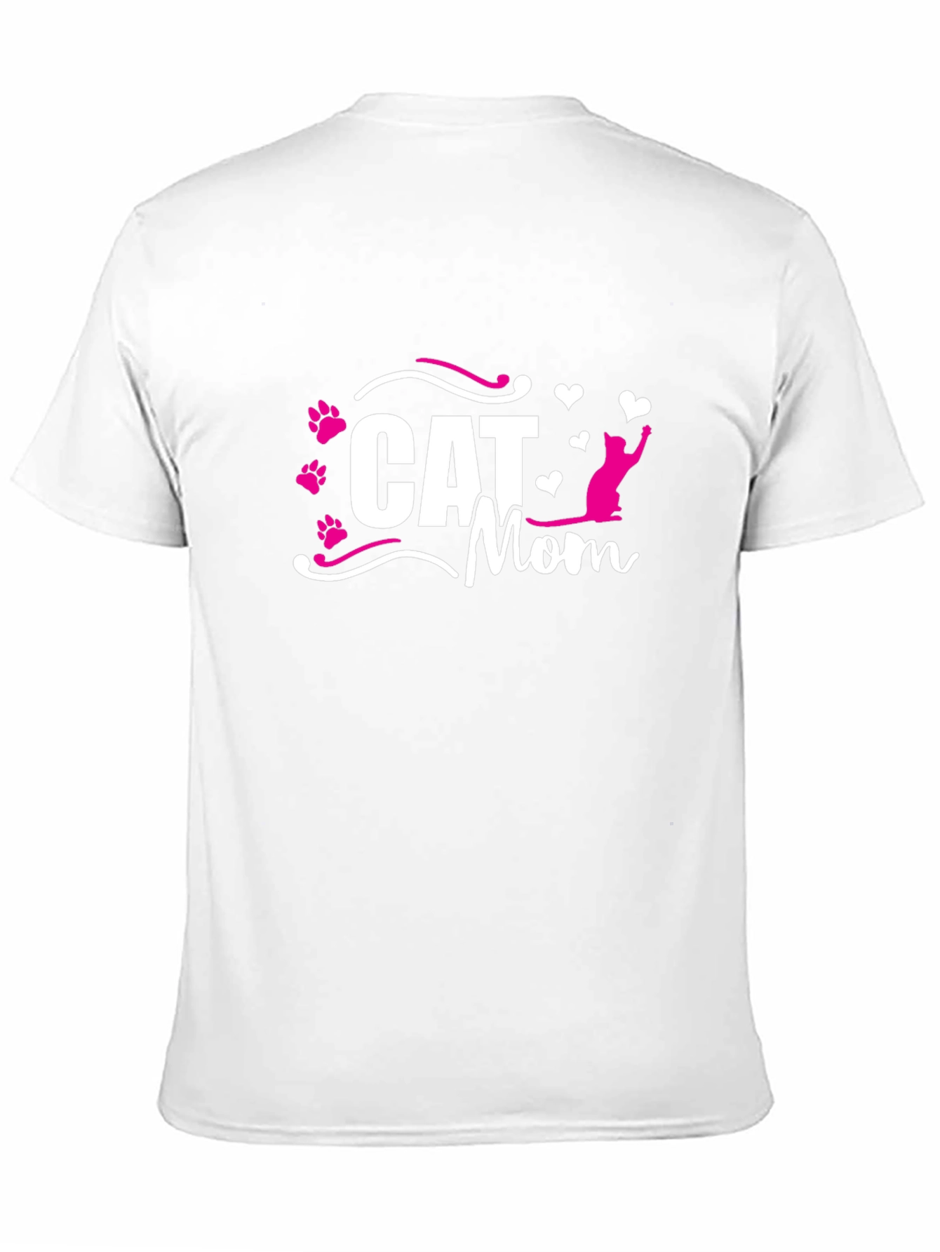 Cat Mom Black T-Shirt - Cute Cat Lover Gift