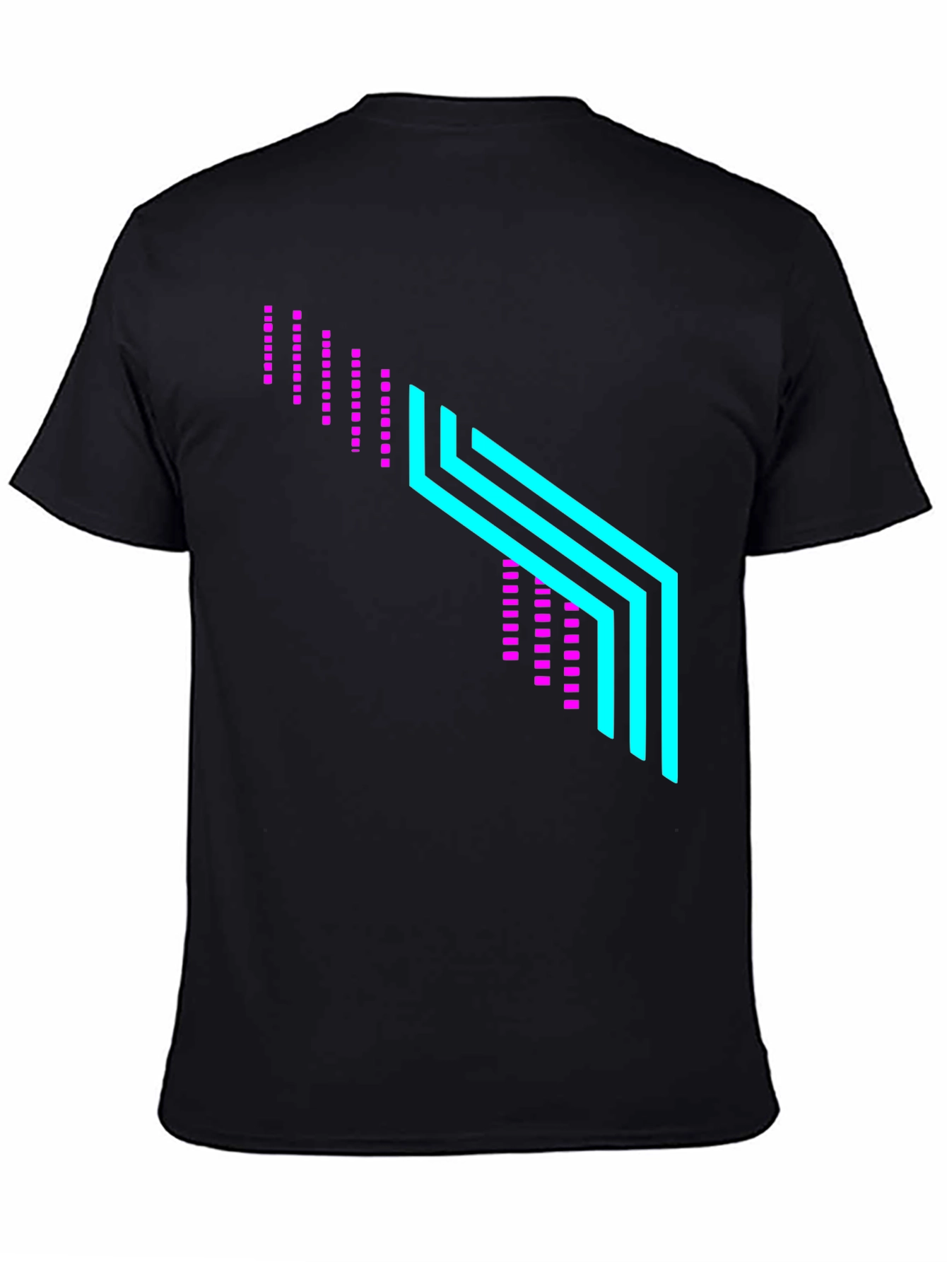 Neon Graphic Black T-Shirt
