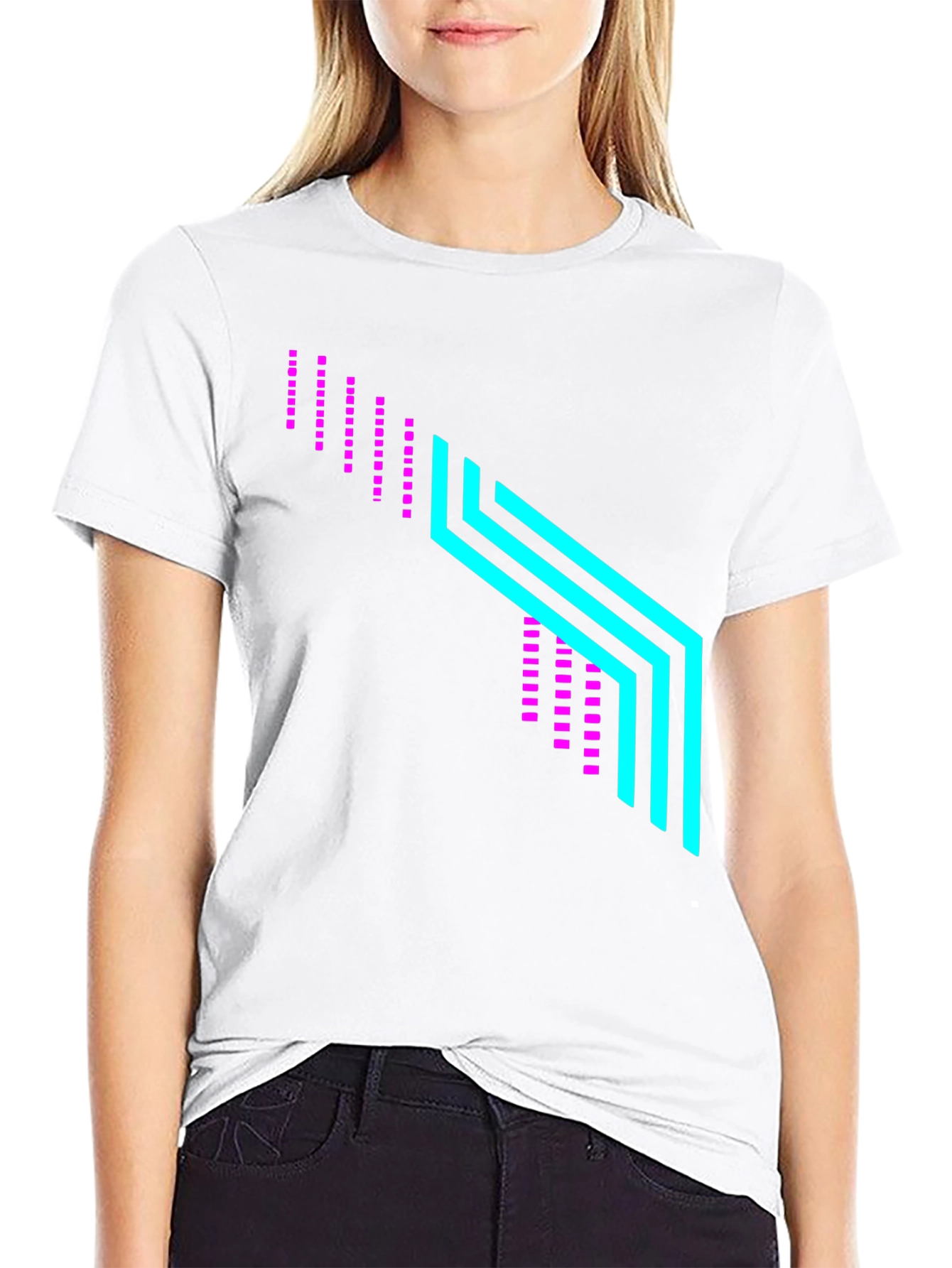 Neon Graphic Black T-Shirt