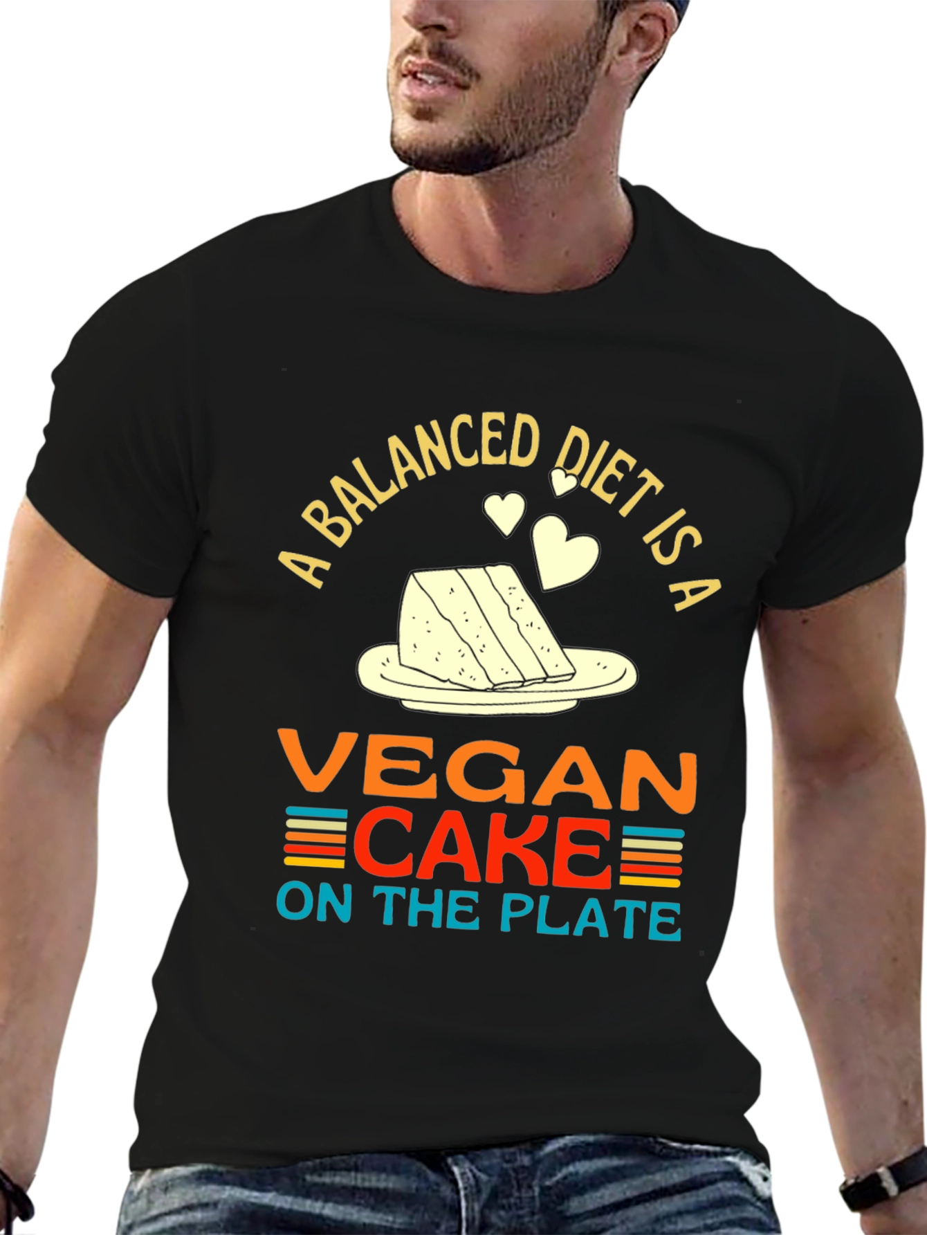 Vegan Cake Diet T-Shirt - Funny Vegan Gift