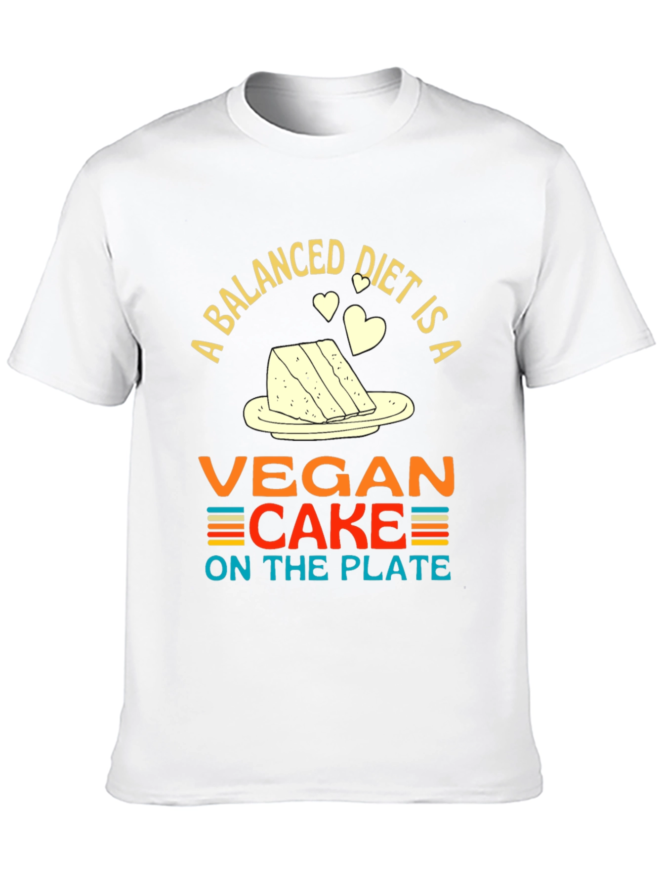 Vegan Cake Diet T-Shirt - Funny Vegan Gift