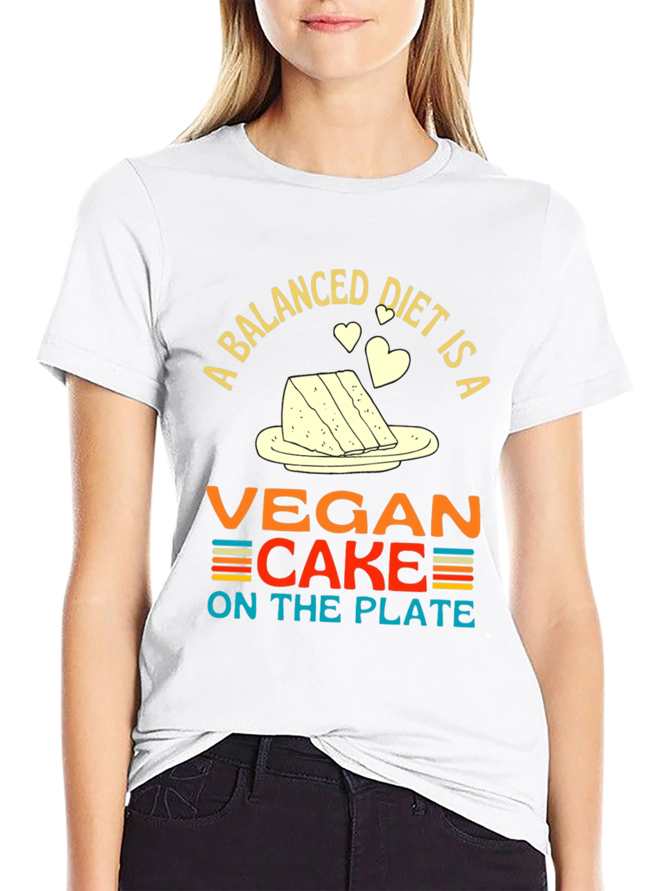 Vegan Cake Diet T-Shirt - Funny Vegan Gift