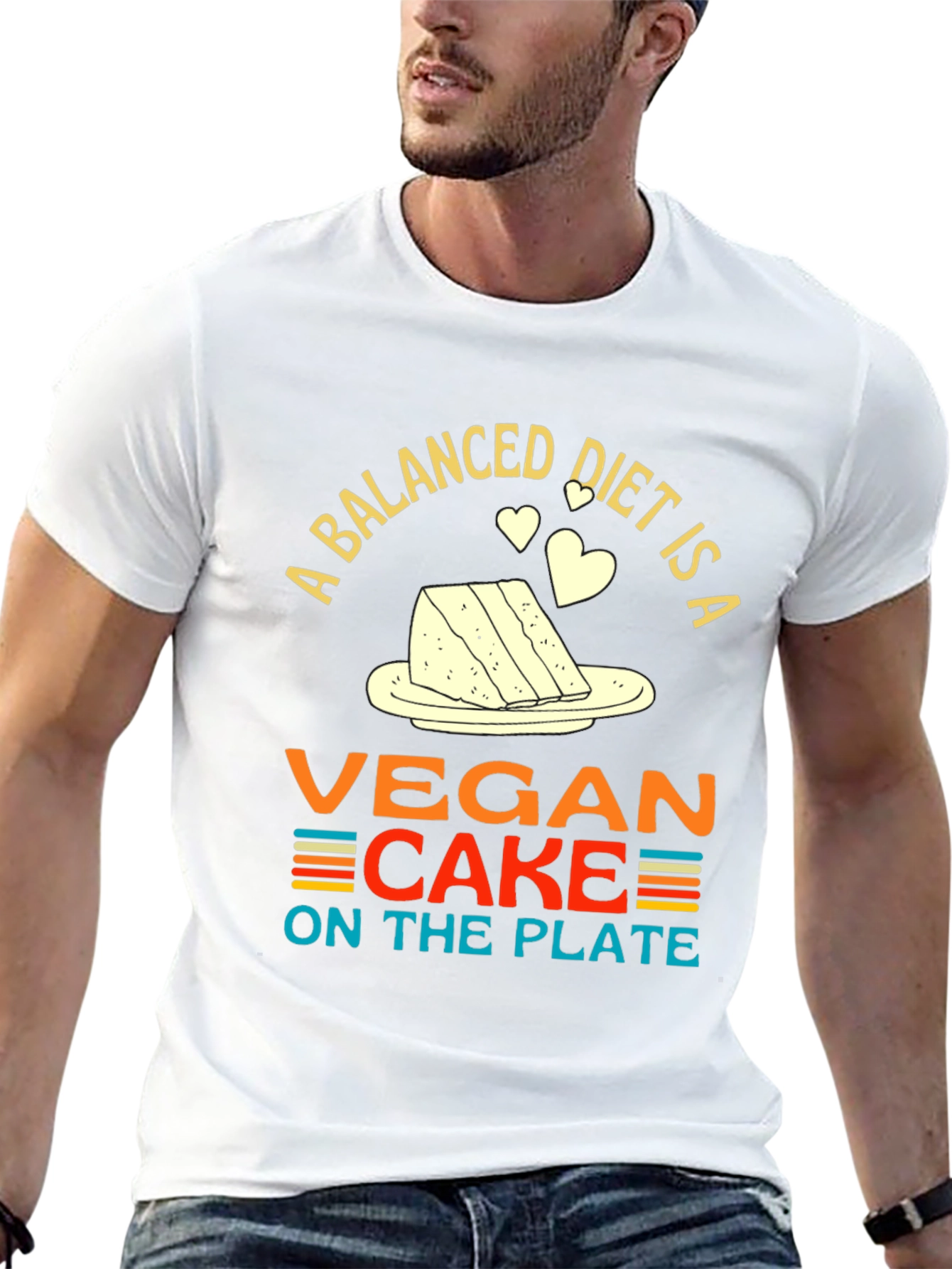 Vegan Cake Diet T-Shirt - Funny Vegan Gift