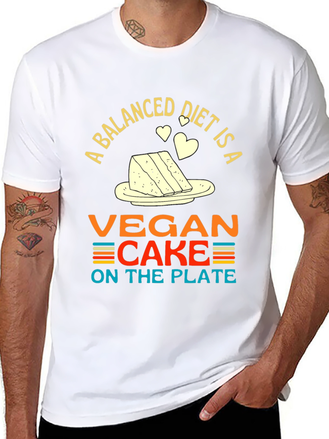 Vegan Cake Diet T-Shirt - Funny Vegan Gift
