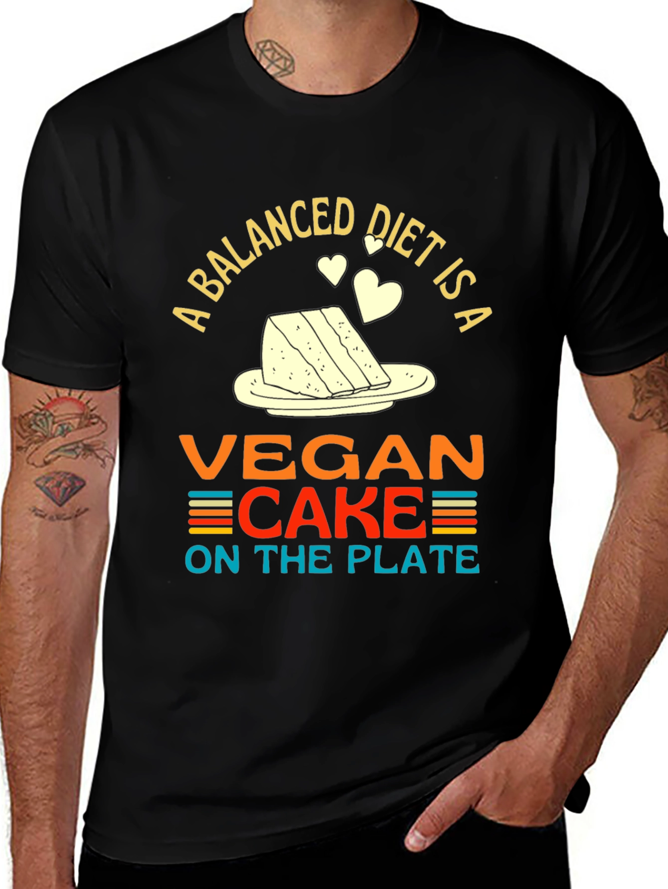 Vegan Cake Diet T-Shirt - Funny Vegan Gift