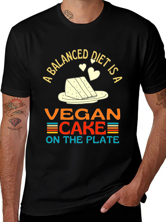 Vegan Cake Diet T-Shirt - Funny Vegan Gift