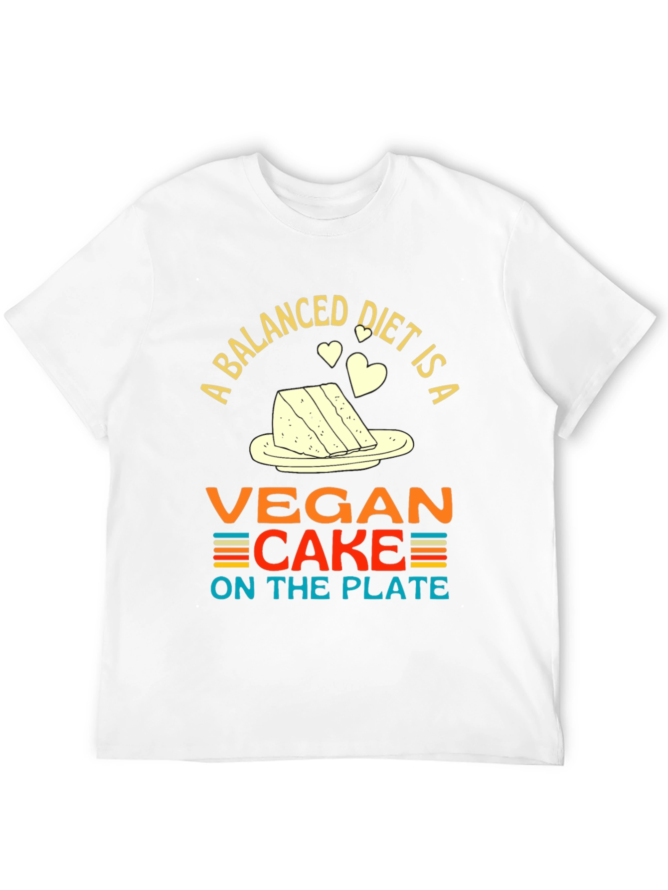 Vegan Cake Diet T-Shirt - Funny Vegan Gift