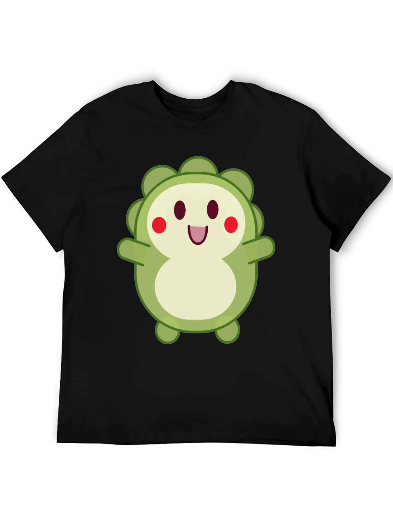 Cute Cartoon Character T-Shirt - Black