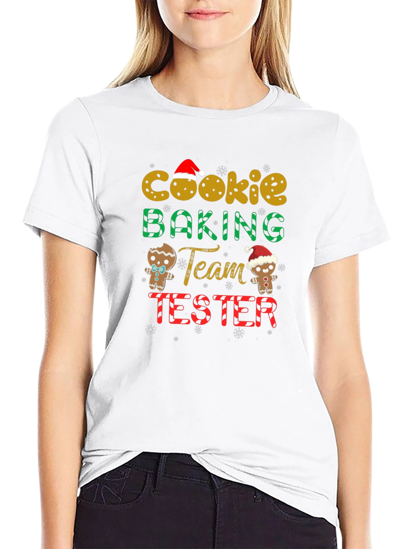 Cookie Baking Team Tester Black T-Shirt