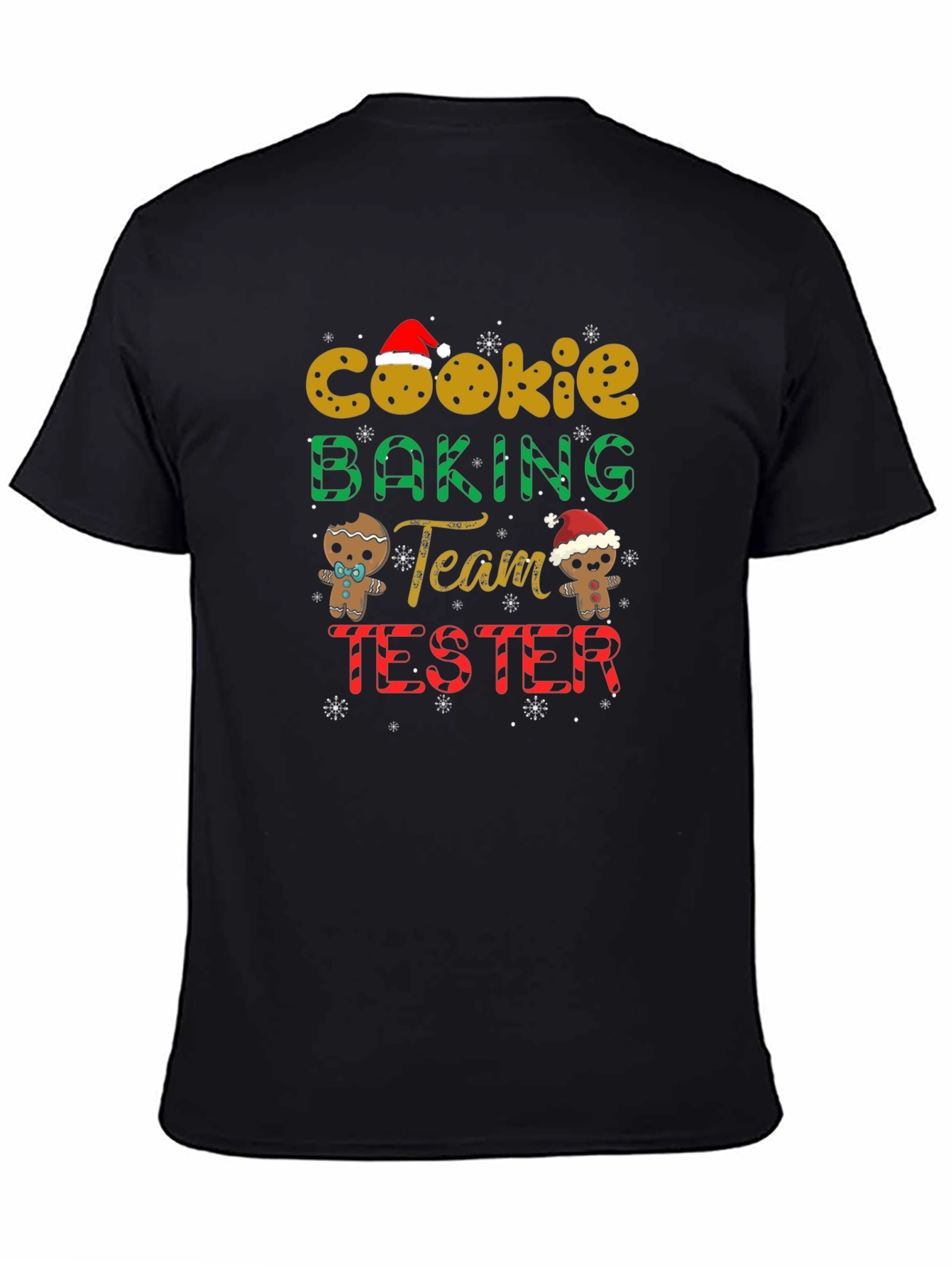 Cookie Baking Team Tester Black T-Shirt