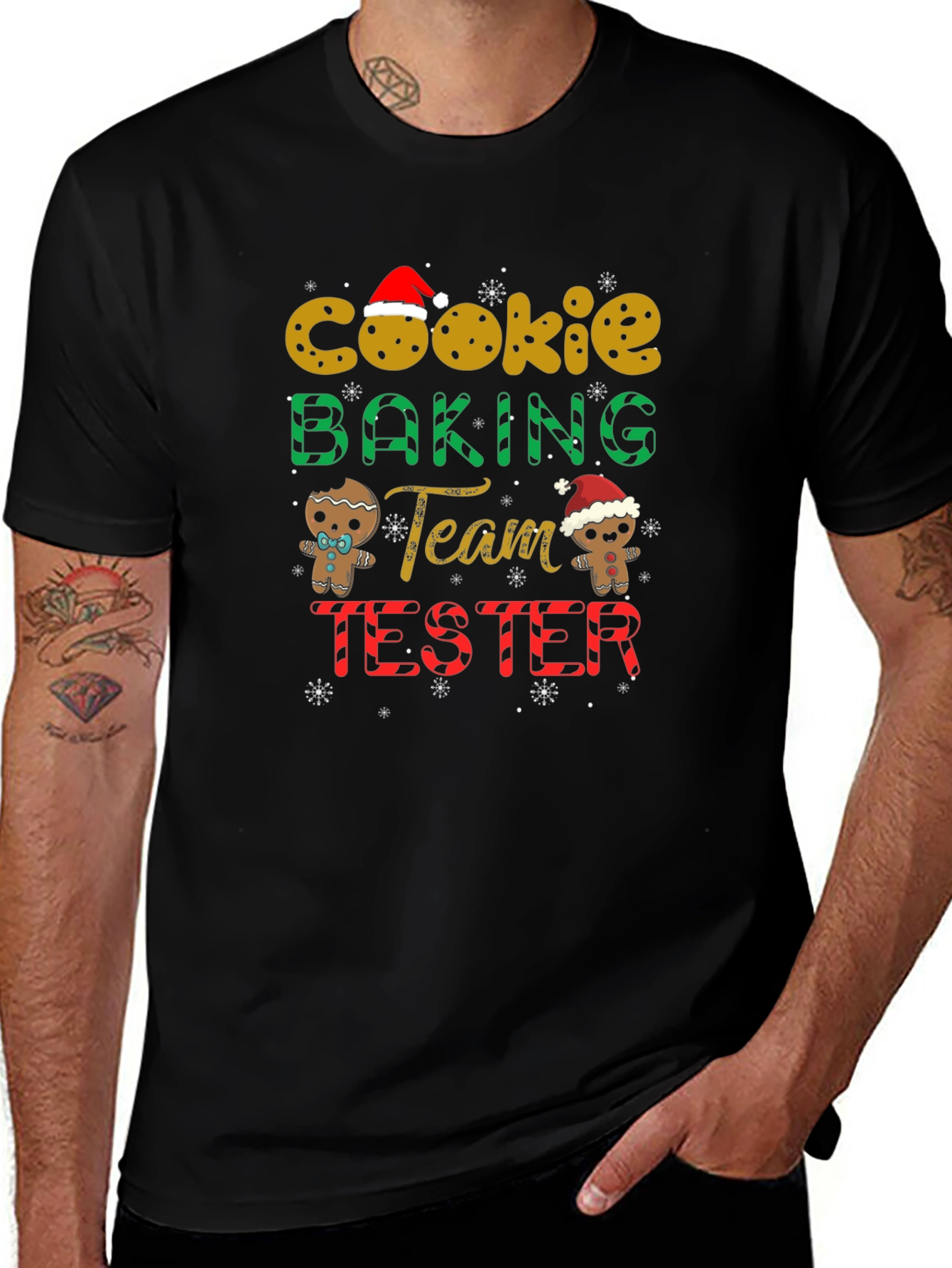 Cookie Baking Team Tester Black T-Shirt