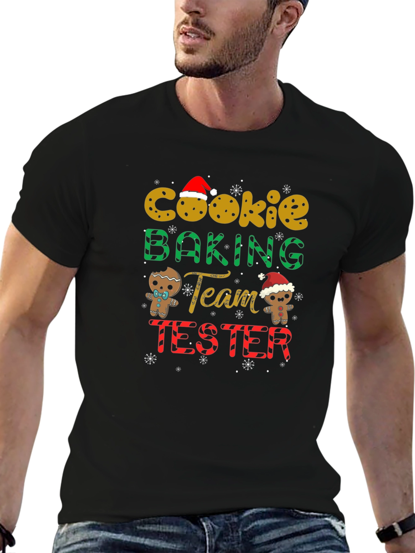 Cookie Baking Team Tester Black T-Shirt