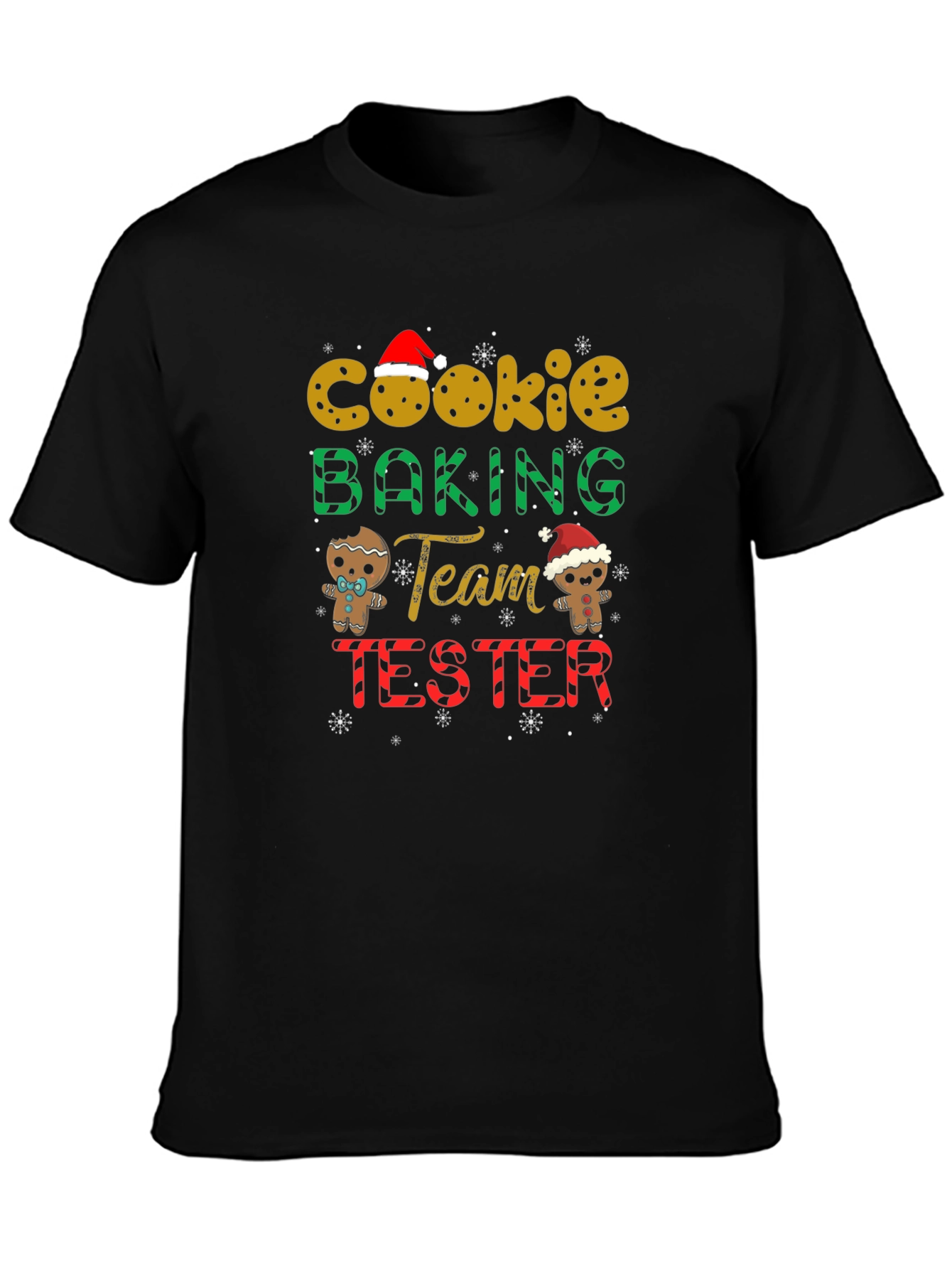 Cookie Baking Team Tester Black T-Shirt