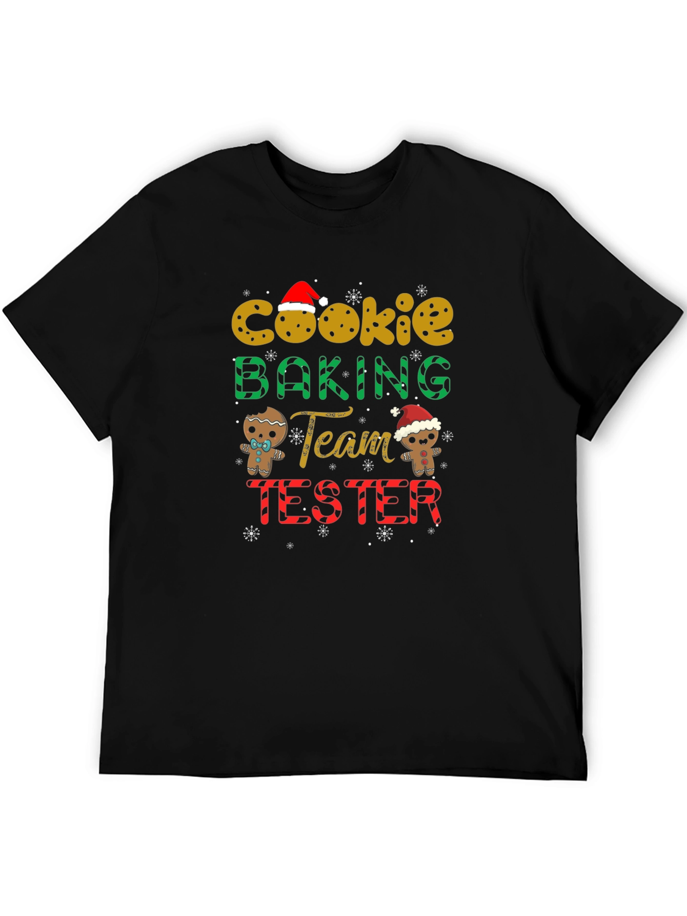 Cookie Baking Team Tester Black T-Shirt