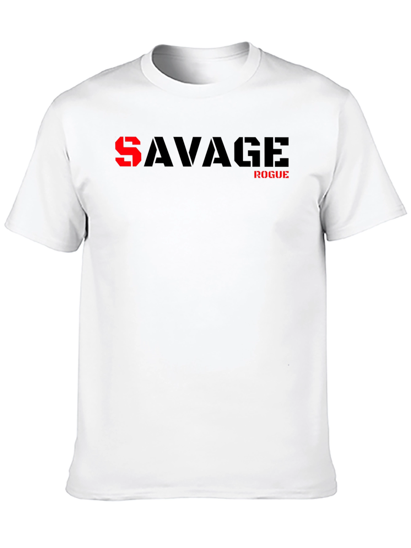 Savage Rogue Graphic Print Black T-Shirt