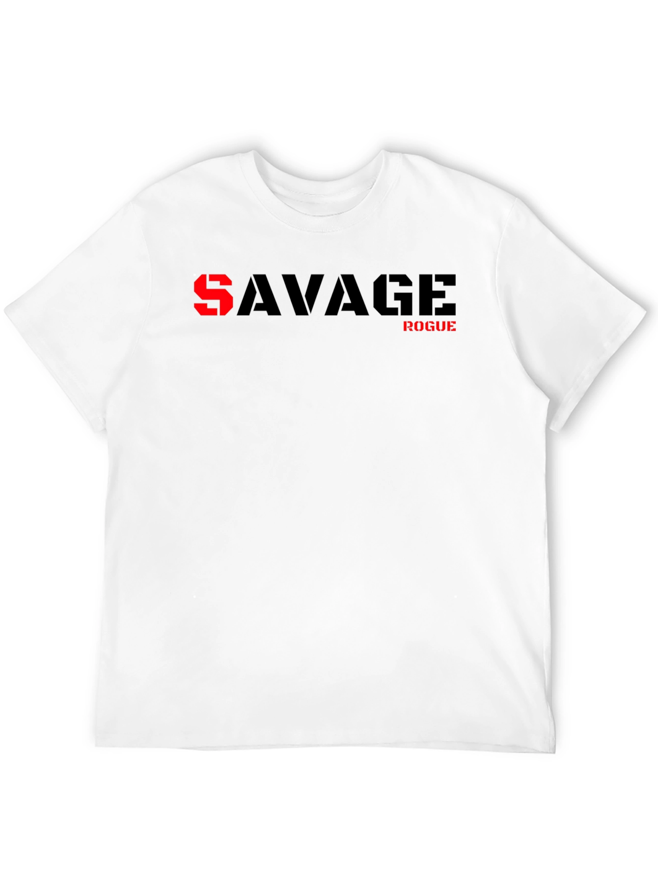 Savage Rogue Graphic Print Black T-Shirt