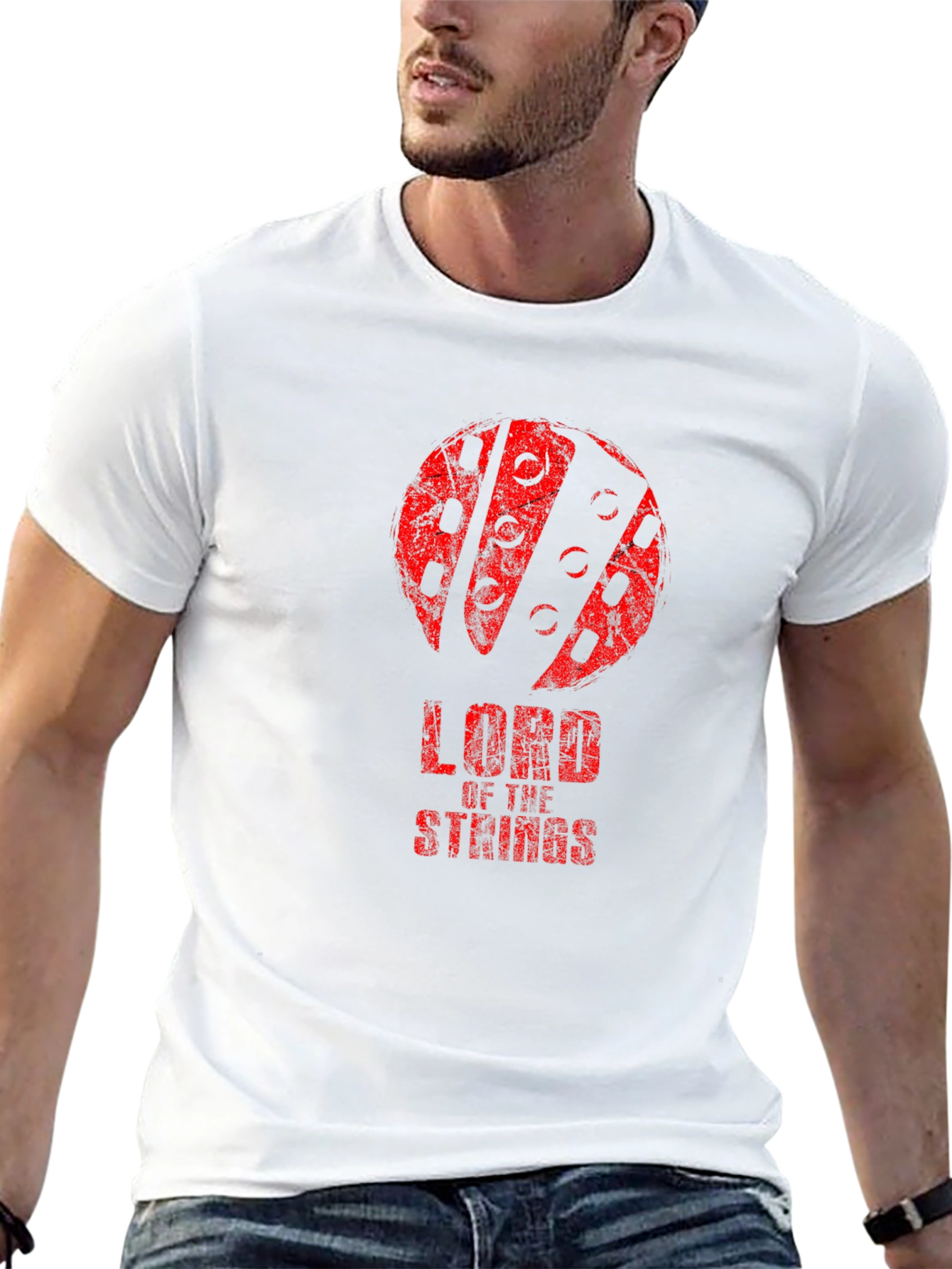 Lord of the Strings Graphic Tee - Black