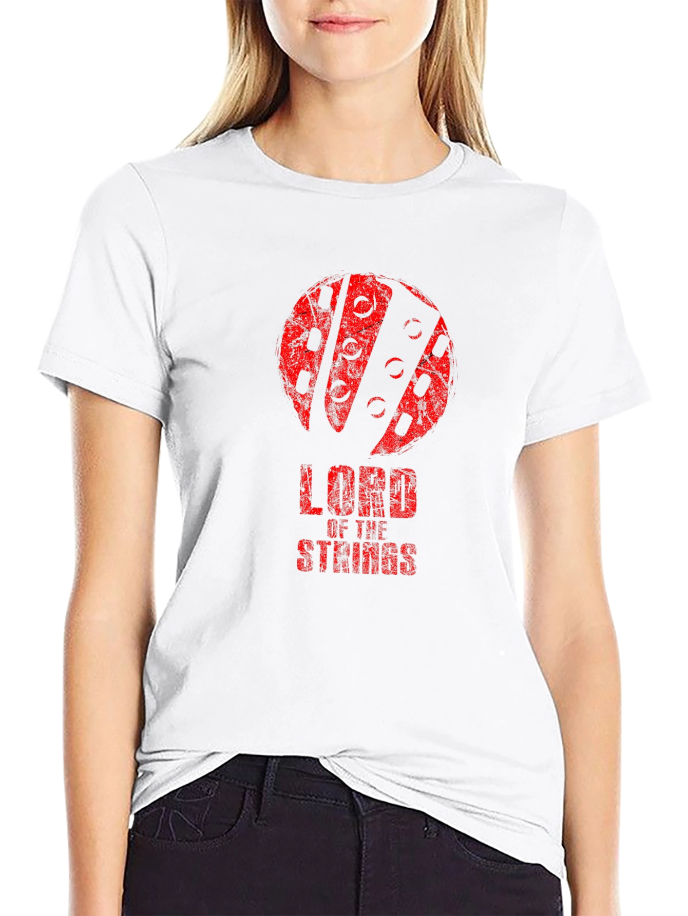 Lord of the Strings Graphic Tee - Black