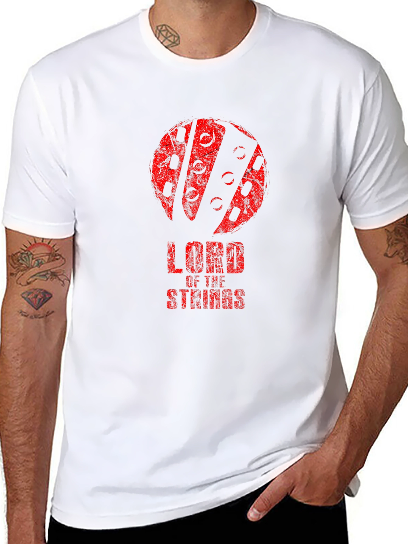 Lord of the Strings Graphic Tee - Black